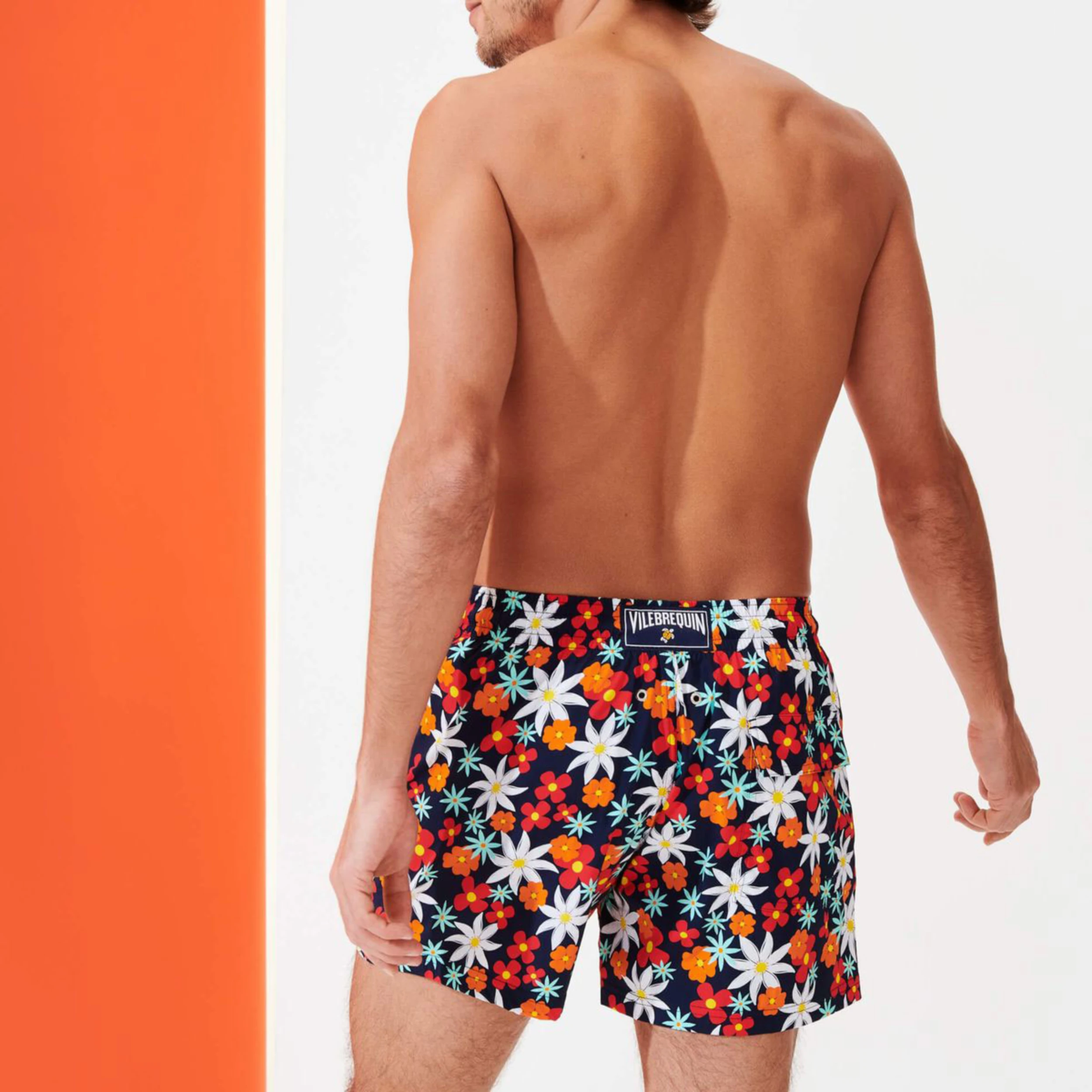 Resim Erkek 1877 Spring Flowers Moorise Mayo Lacivert MSOU1F77-390 | Vilebrequin