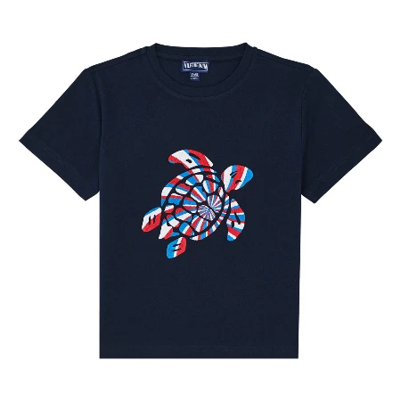 Resim Erkek Çocuk Embroidered Turtle Thomy Tişört