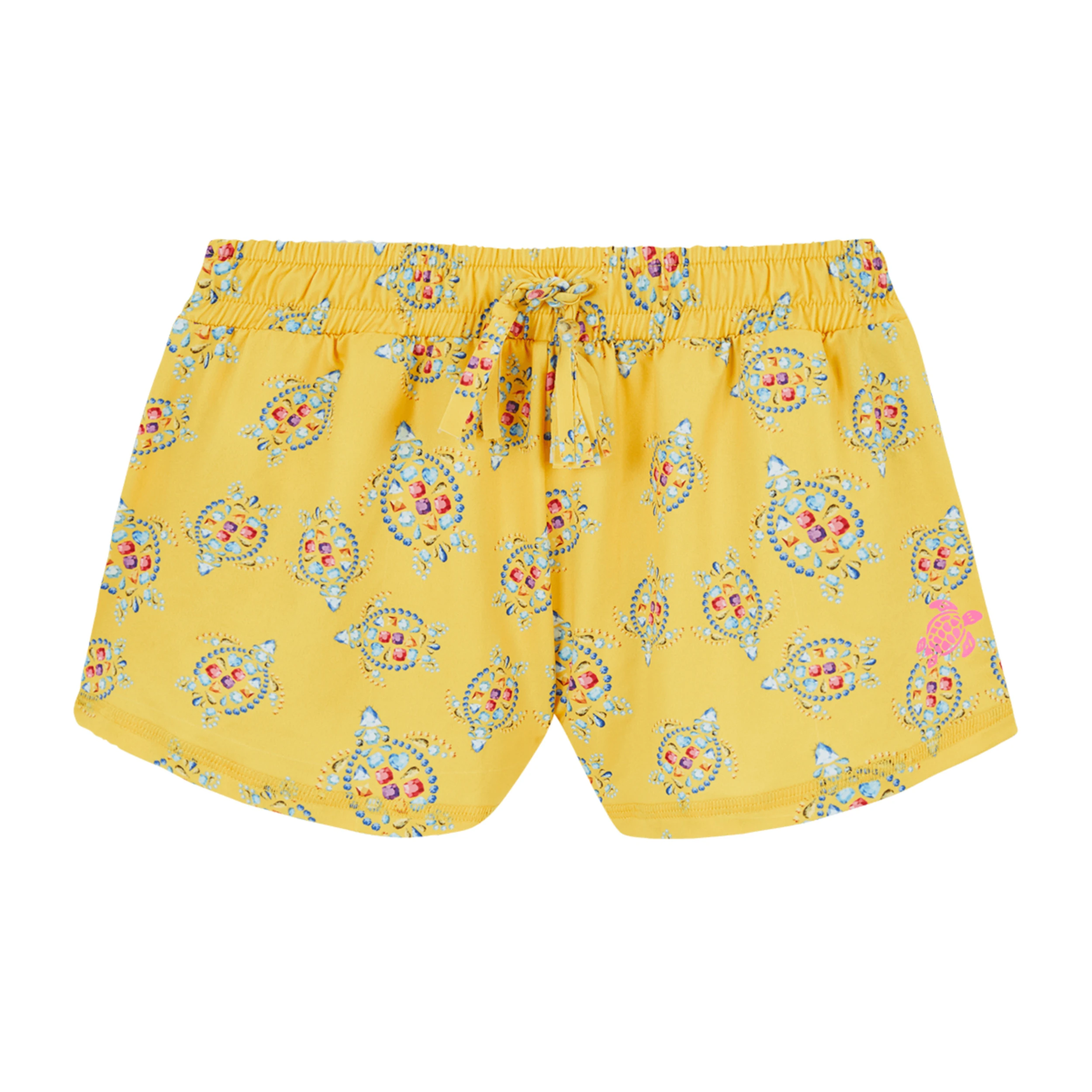 Resim Çocuk Vendome Turtles Glace Şort Sarı GCEAR322-115 | Vilebrequin