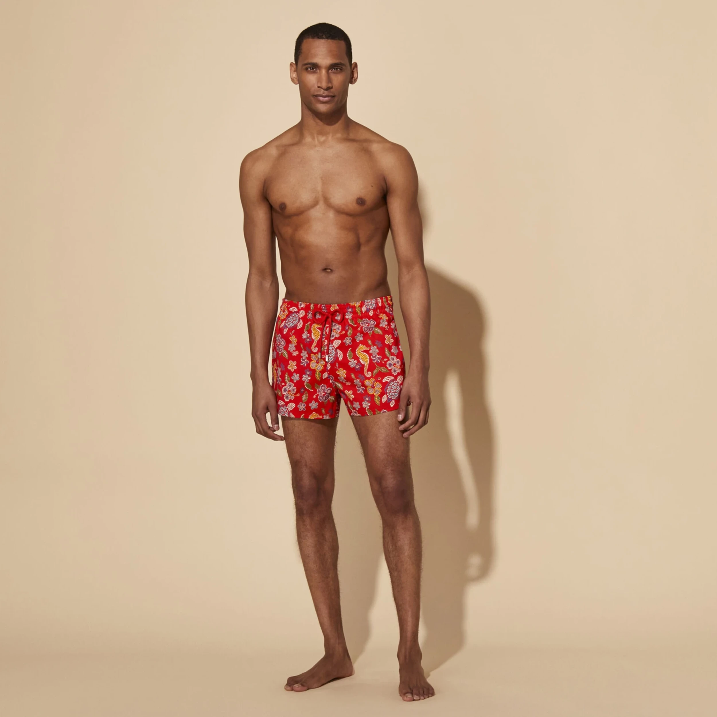 Resim Erkek Manta Mosaique Mayo Kırmızı MTAC4F07-201 | Vilebrequin