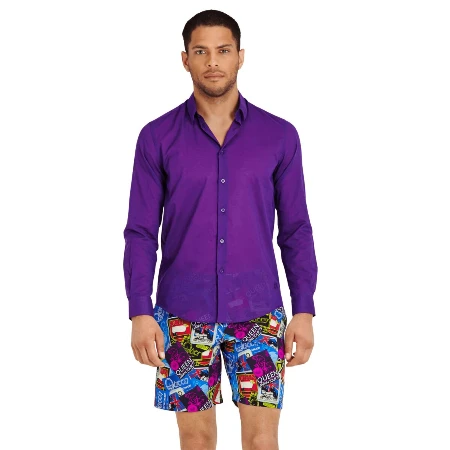 Resim Unisex Caracal Gömlek Mor