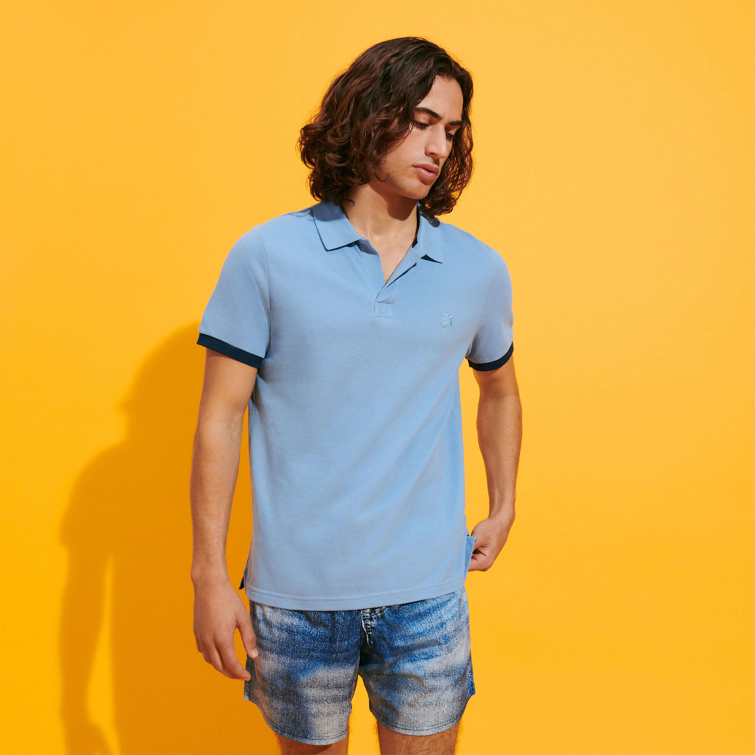 Resim Erkek Palatin Polo Mavi PLTU3N00-368 | Vilebrequin