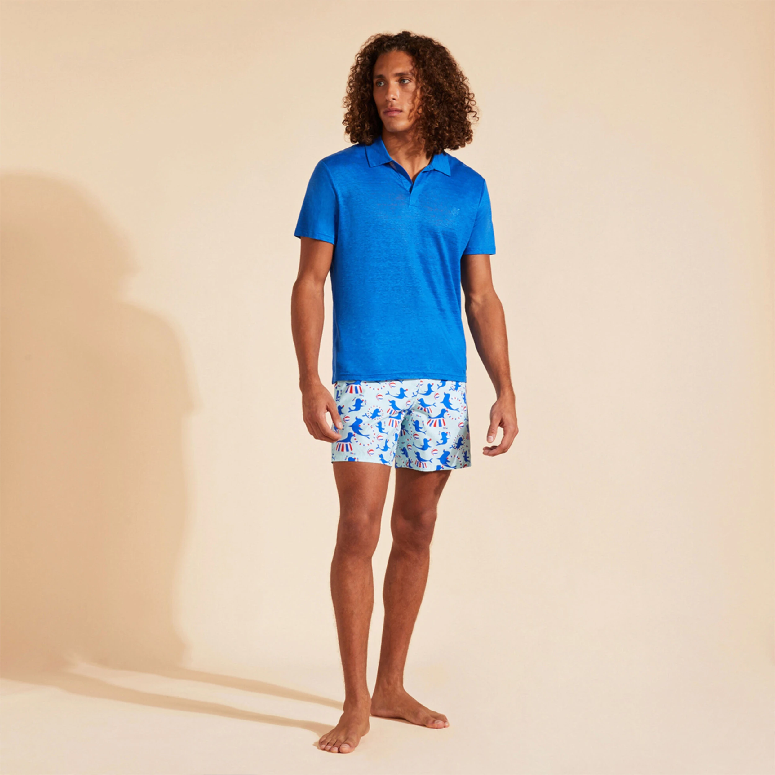 Resim Erkek Circus Moorea Mayo Mavi MOOAB116-373 | Vilebrequin