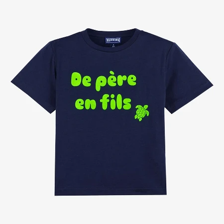 Resim Erkek Çocuk Taon Tişört Lacivert