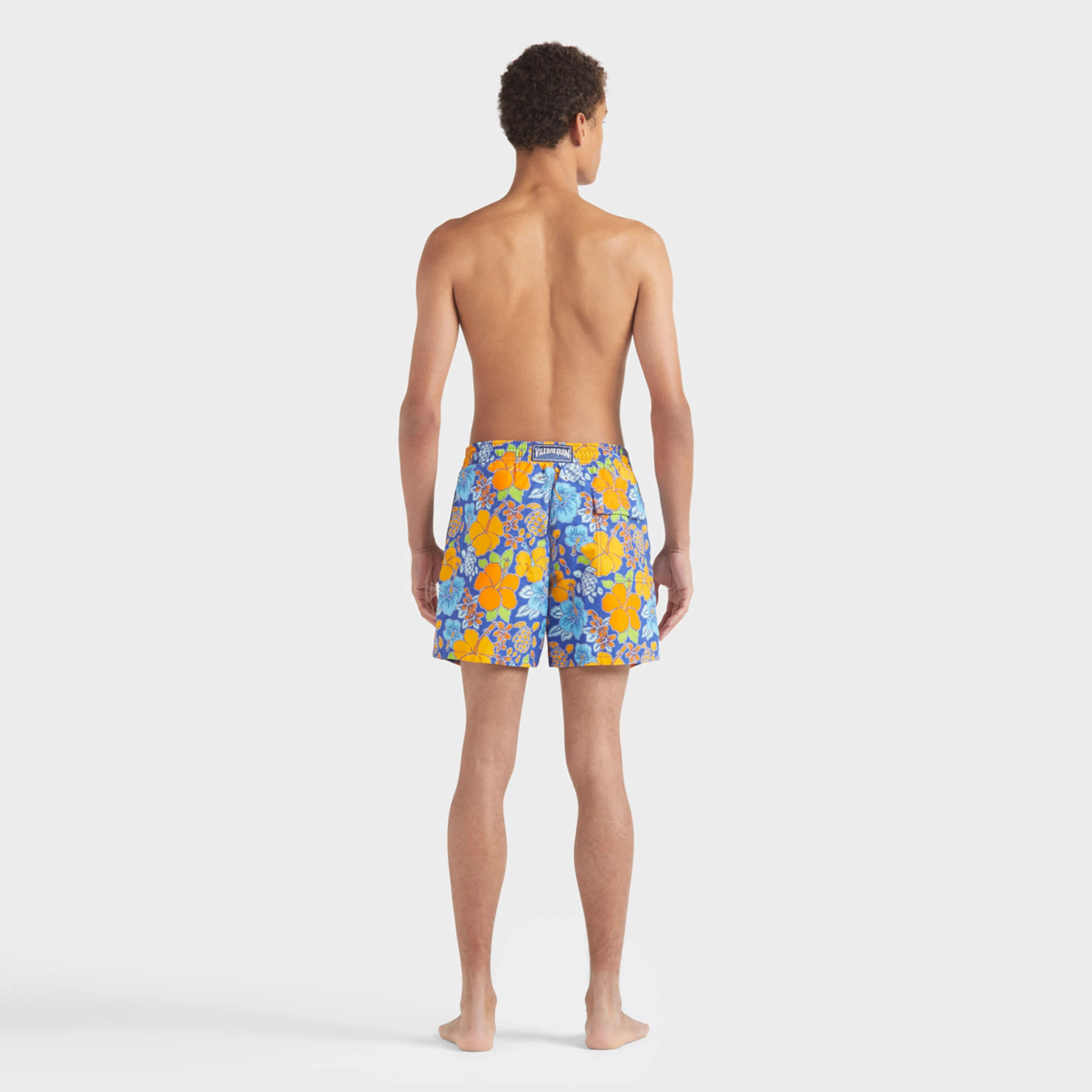 Resim Erkek Tropical Turtle Moon Mayo Mavi MONCB113-613 | Vilebrequin