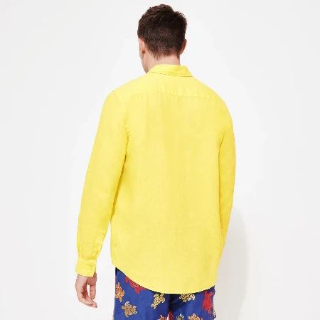 Resim Erkek Caroubis Gömlek Sarı