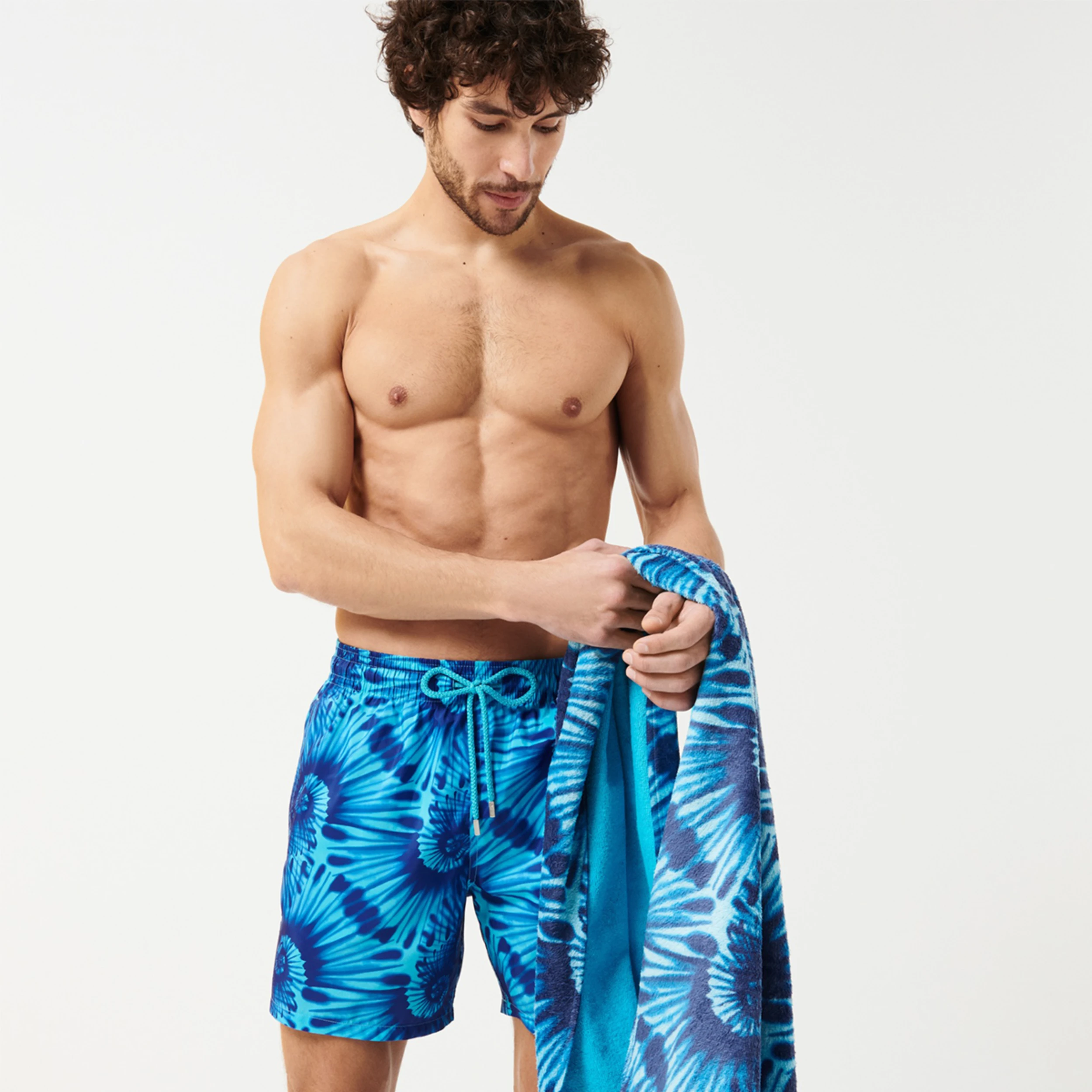 Resim Erkek Nautilius Tie & Dye Mahina Mayo MAHH2J29-301 | Vilebrequin