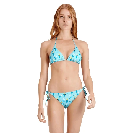 Resim Kadın Flore Bikini Altı Mavi