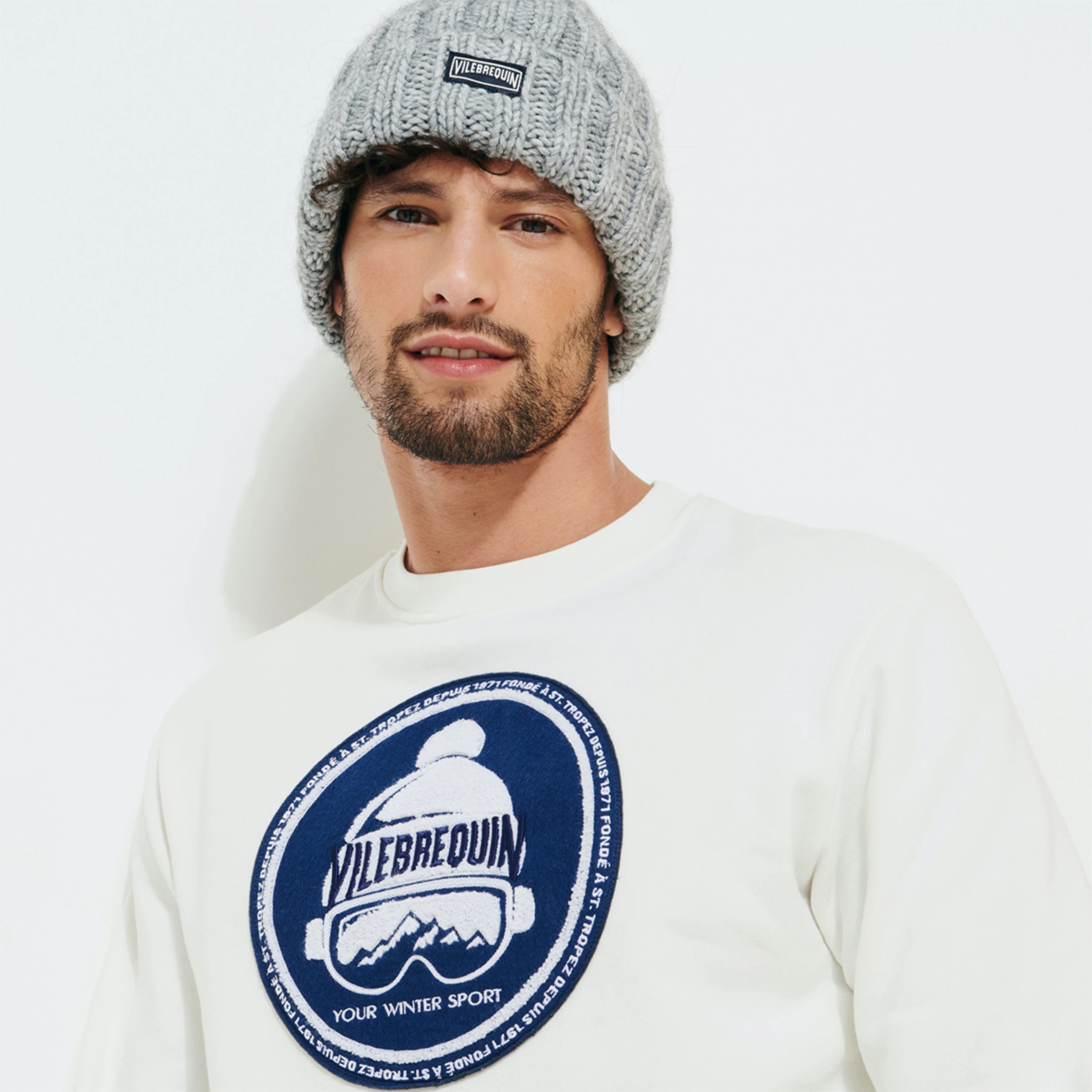 Resim Unisex Buet Bere Gri BUEC3473-988 | Vilebrequin