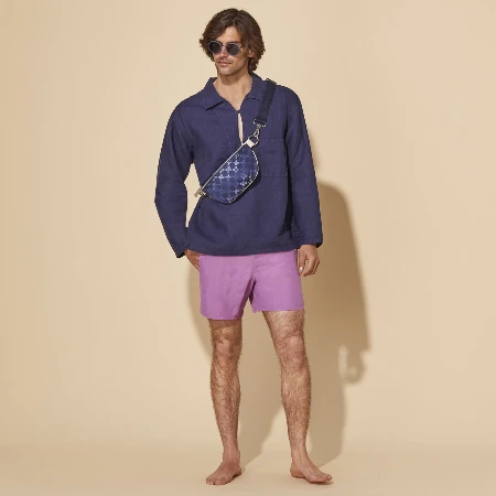 Resim Erkek Moorea Solid Mayo Mor