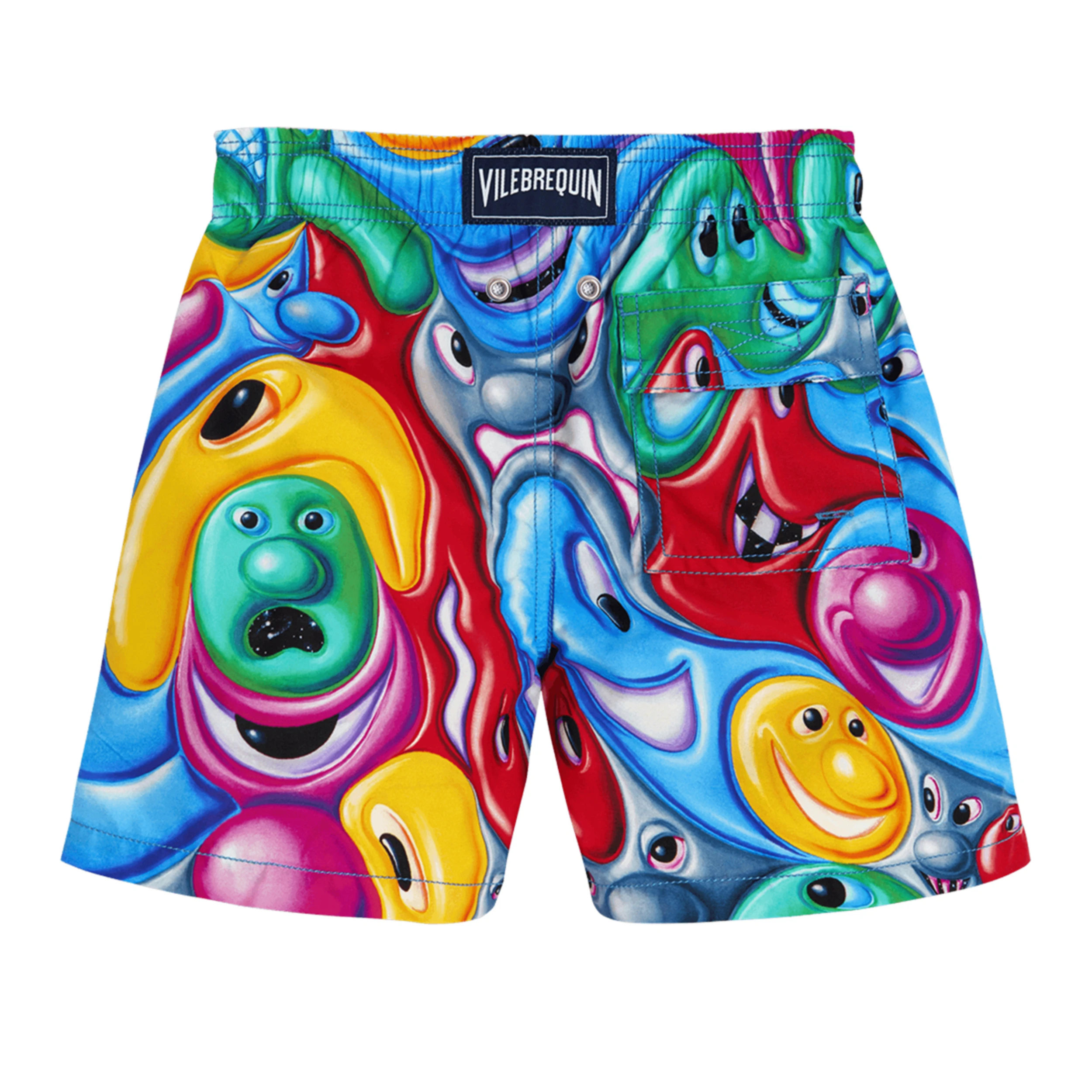 Resim Erkek Çocuk Faces In Places - Vilebrequin x Kenny Scharf Jim Mayo Çok Renkli JIMH2B61-987 | Vilebrequin