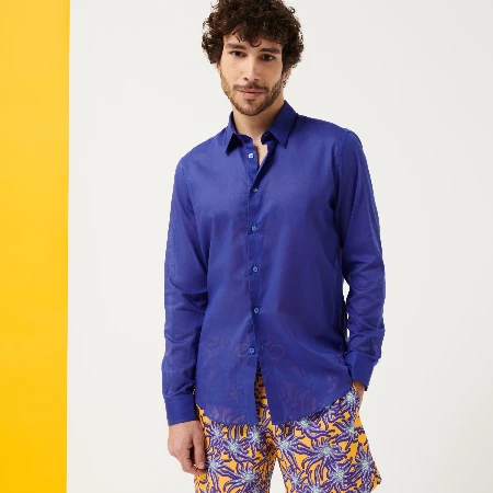 Resim Erkek Caracal Gömlek Mavi