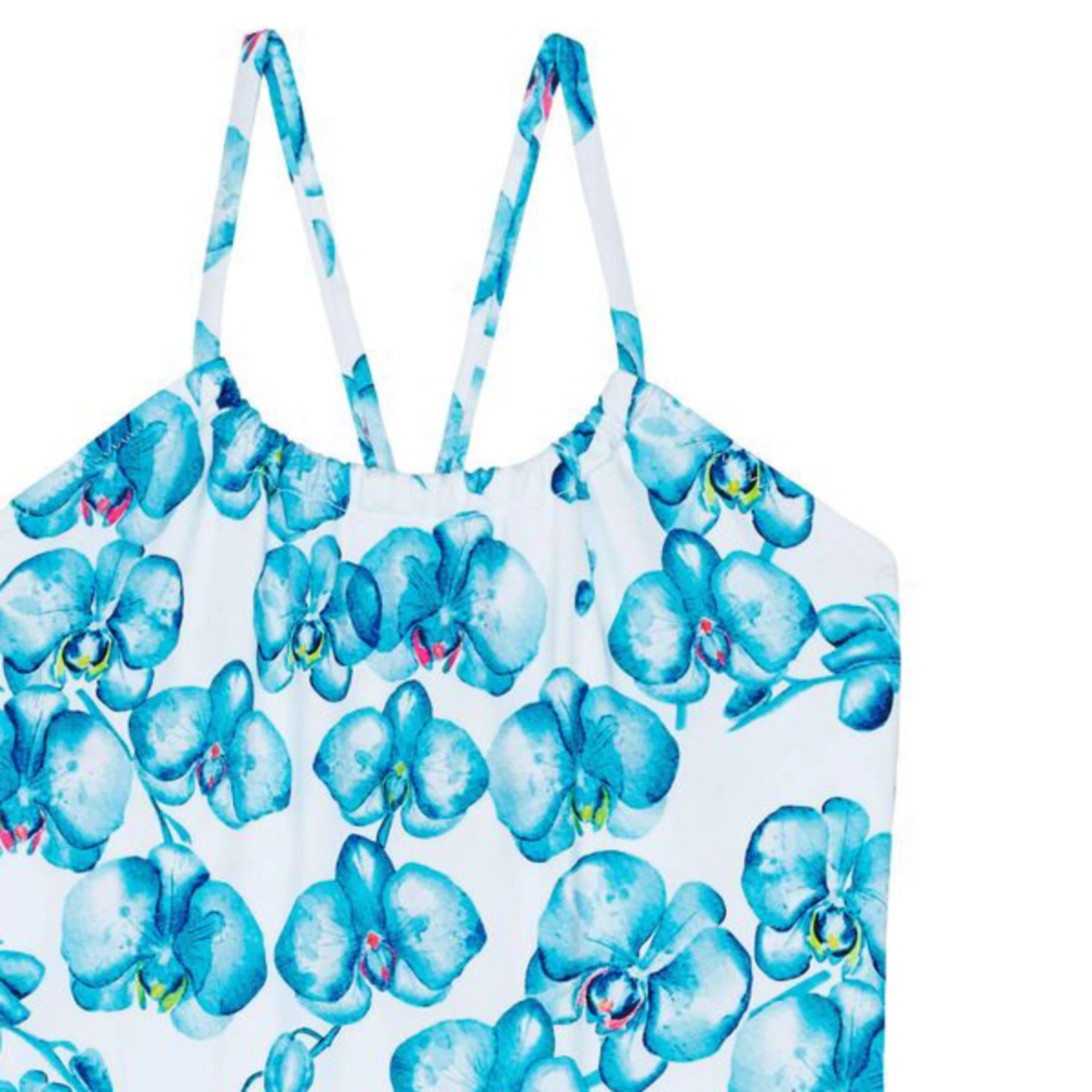 Resim Kız Çocuk Orchidees Gazette Mayo Beyaz GAZH2H77-010 | Vilebrequin