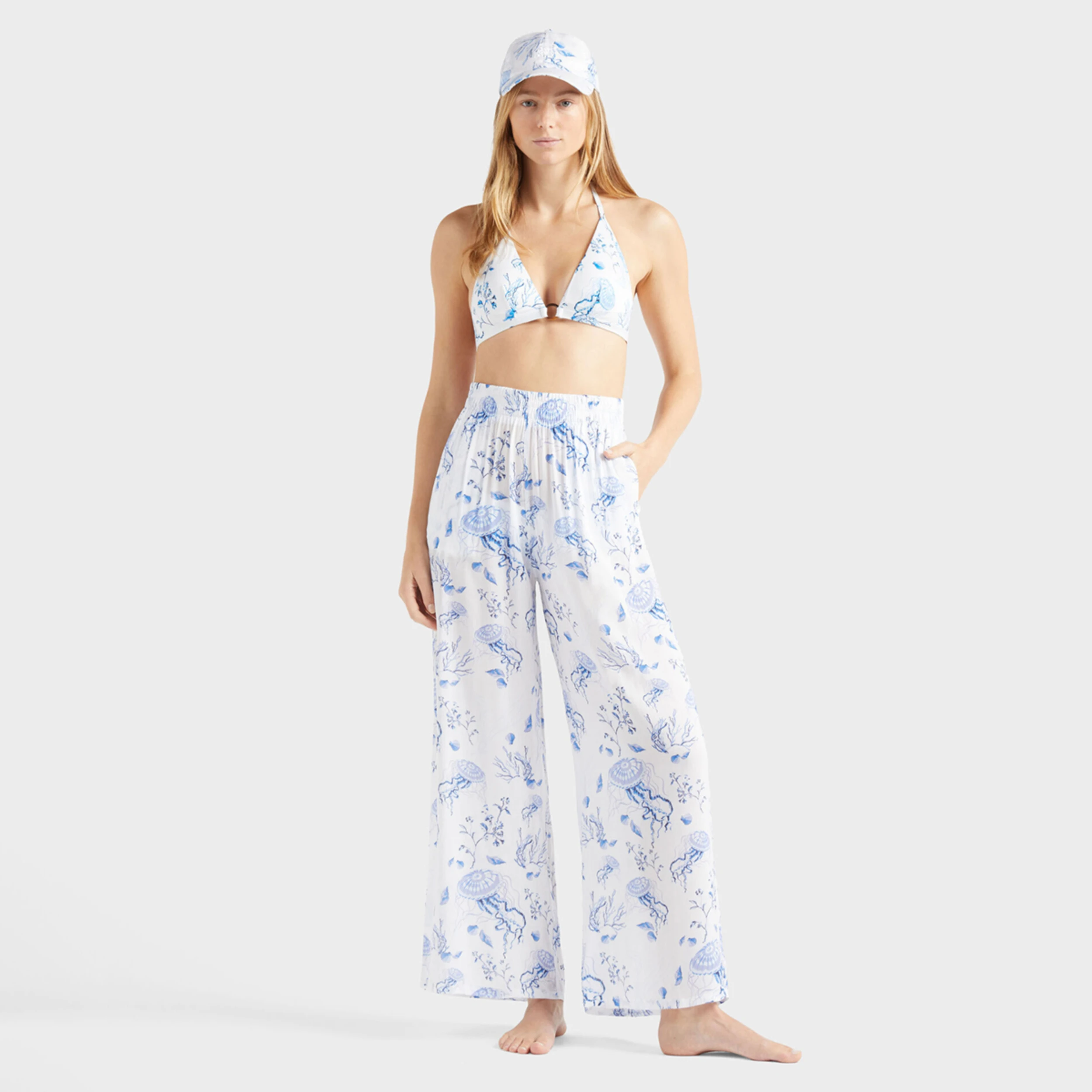 Resim Kadın Medusa and Shells Flechett Bikini Üstü FCTCH126-010 | Vilebrequin