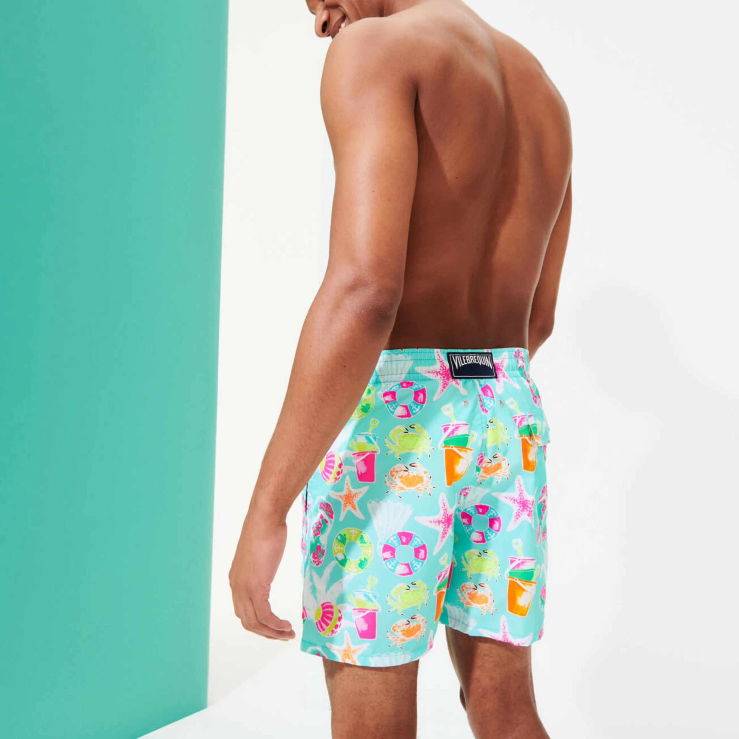 Resim Erkek 1982 Jeux De Plage Moorea Mayo Mavi MOOU1B82-333 | Vilebrequin