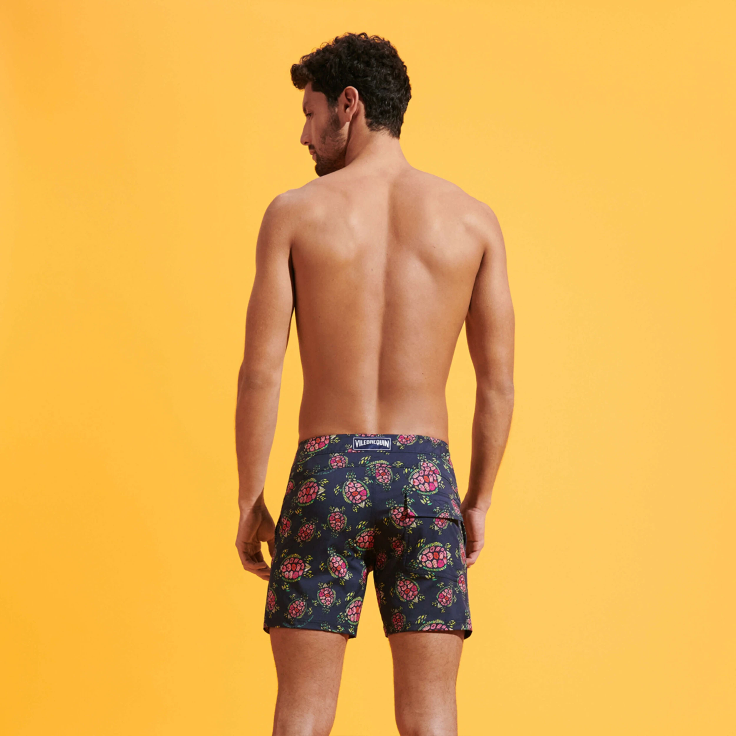 Resim Erkek Merise Provencal Turtles Mayo Lacivert MSEU3F22-390 | Vilebrequin