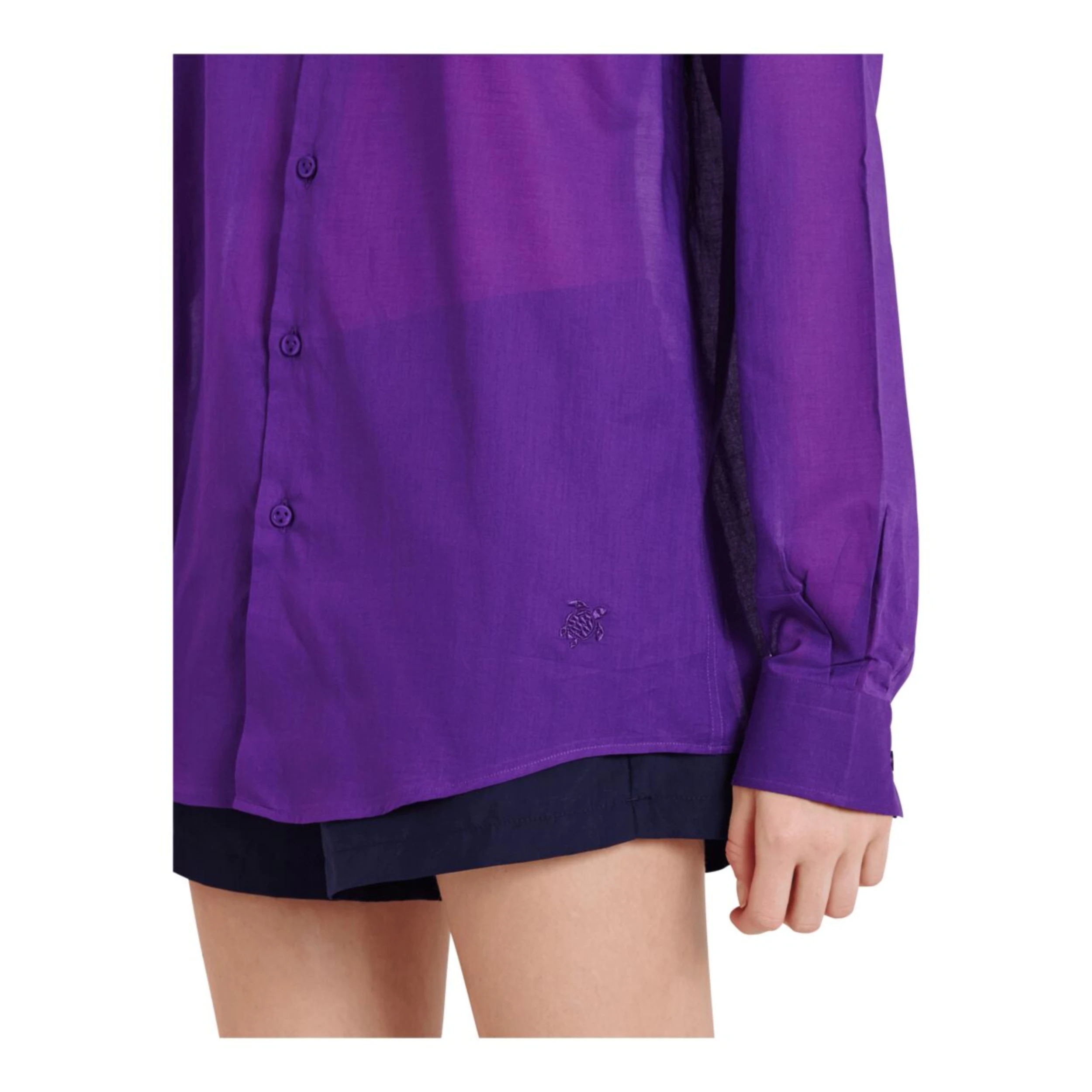 Resim Unisex Caracal Gömlek Mor CCAE9V00-840 | Vilebrequin