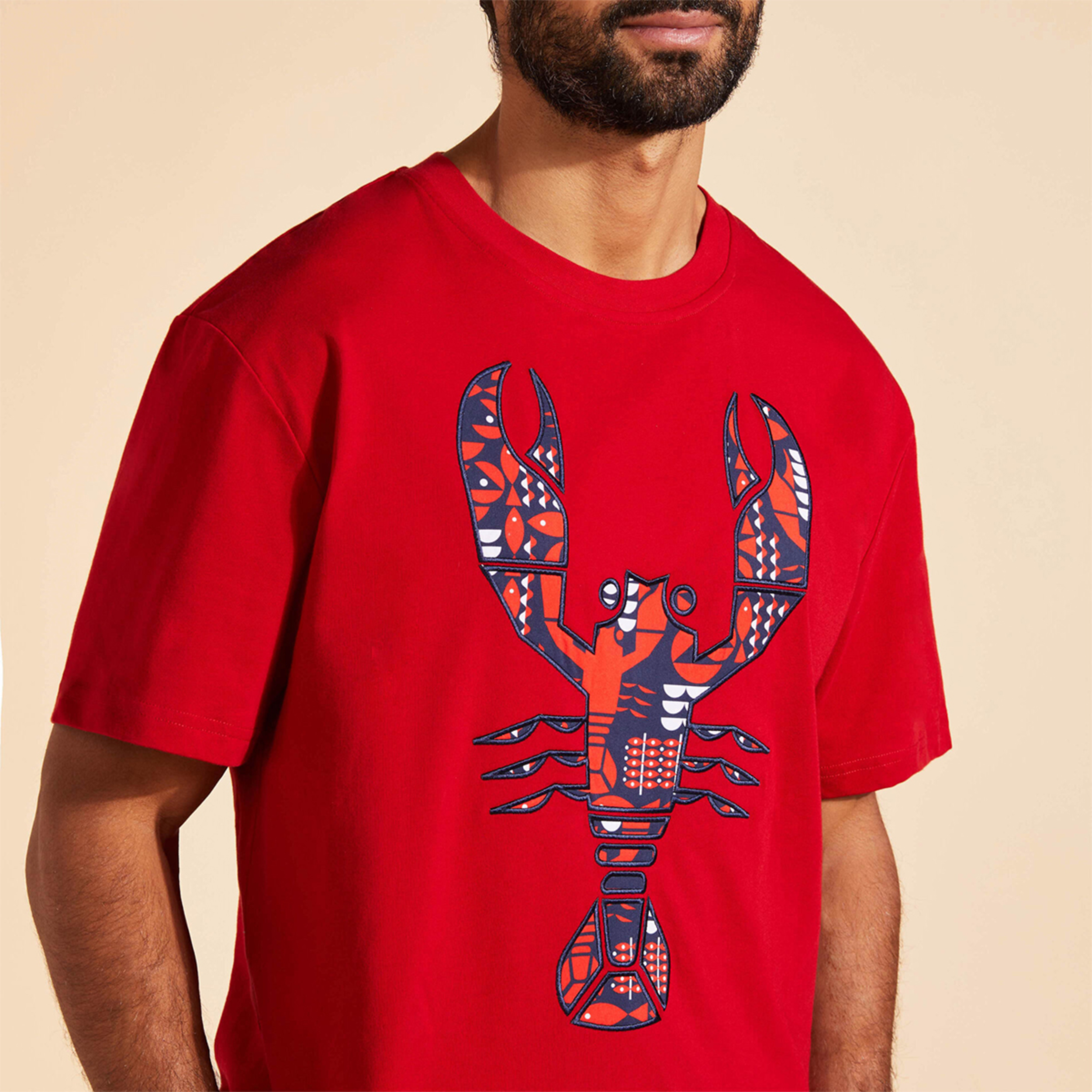 Resim Erkek Graphic Lobsters Tareck Tişört TRKAP331-224 | Vilebrequin