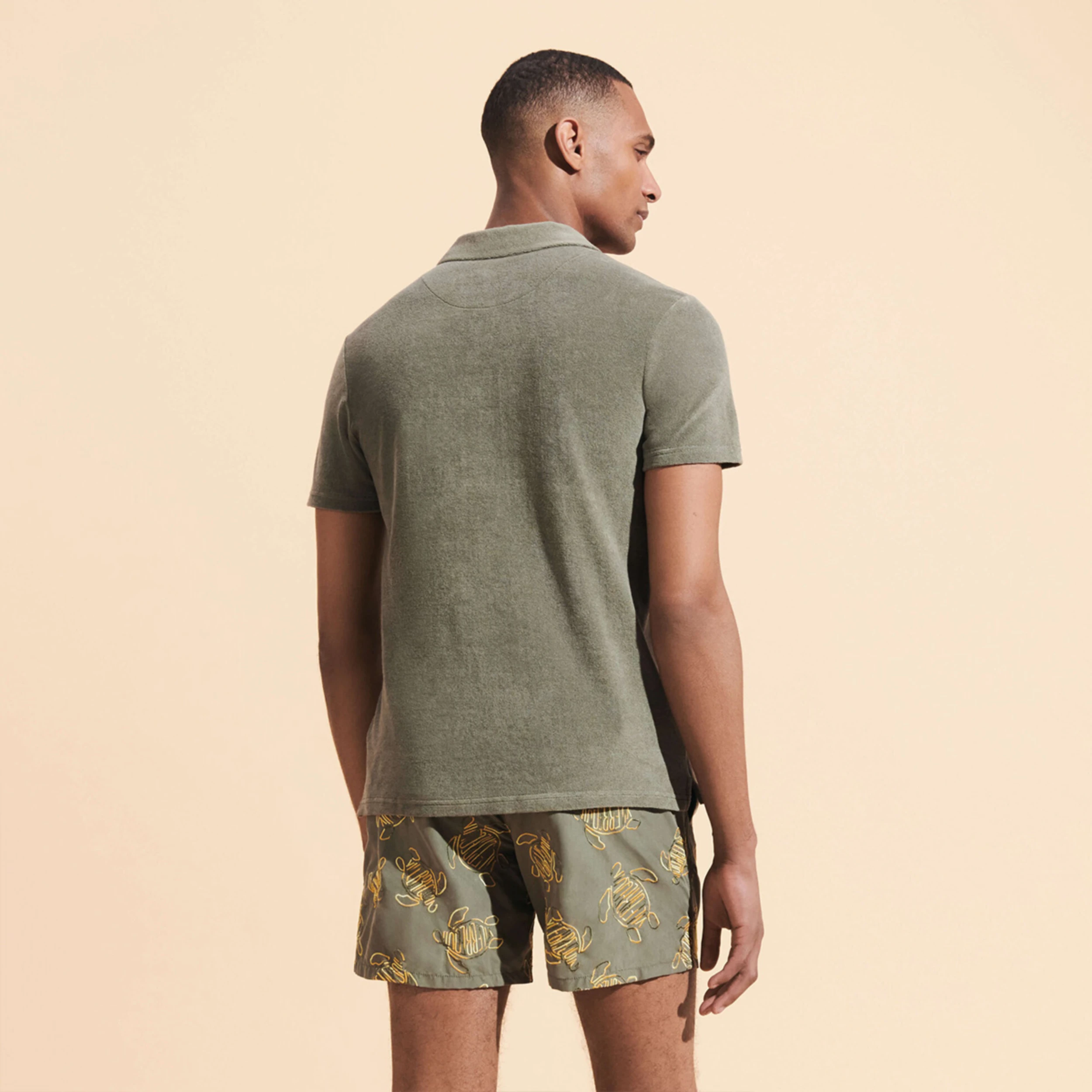 Resim Erkek Phoenix Polo Haki PHEC3Q00-472 | Vilebrequin