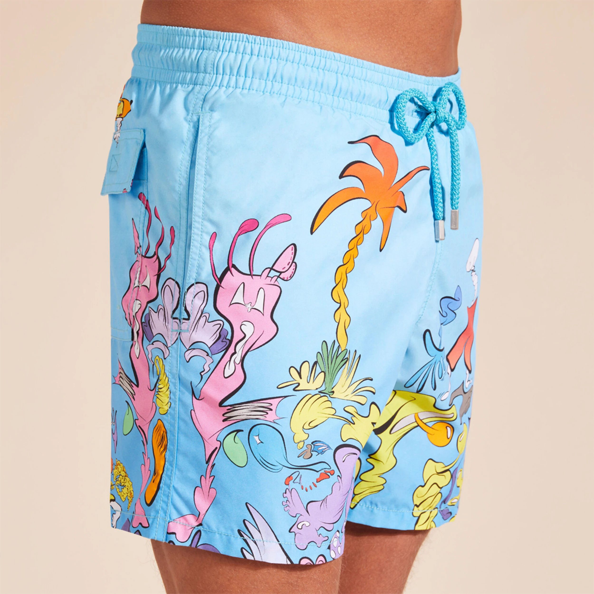 Resim Erkek Fond Marins Moopea Mayo Mavi MPAAB370-399 | Vilebrequin