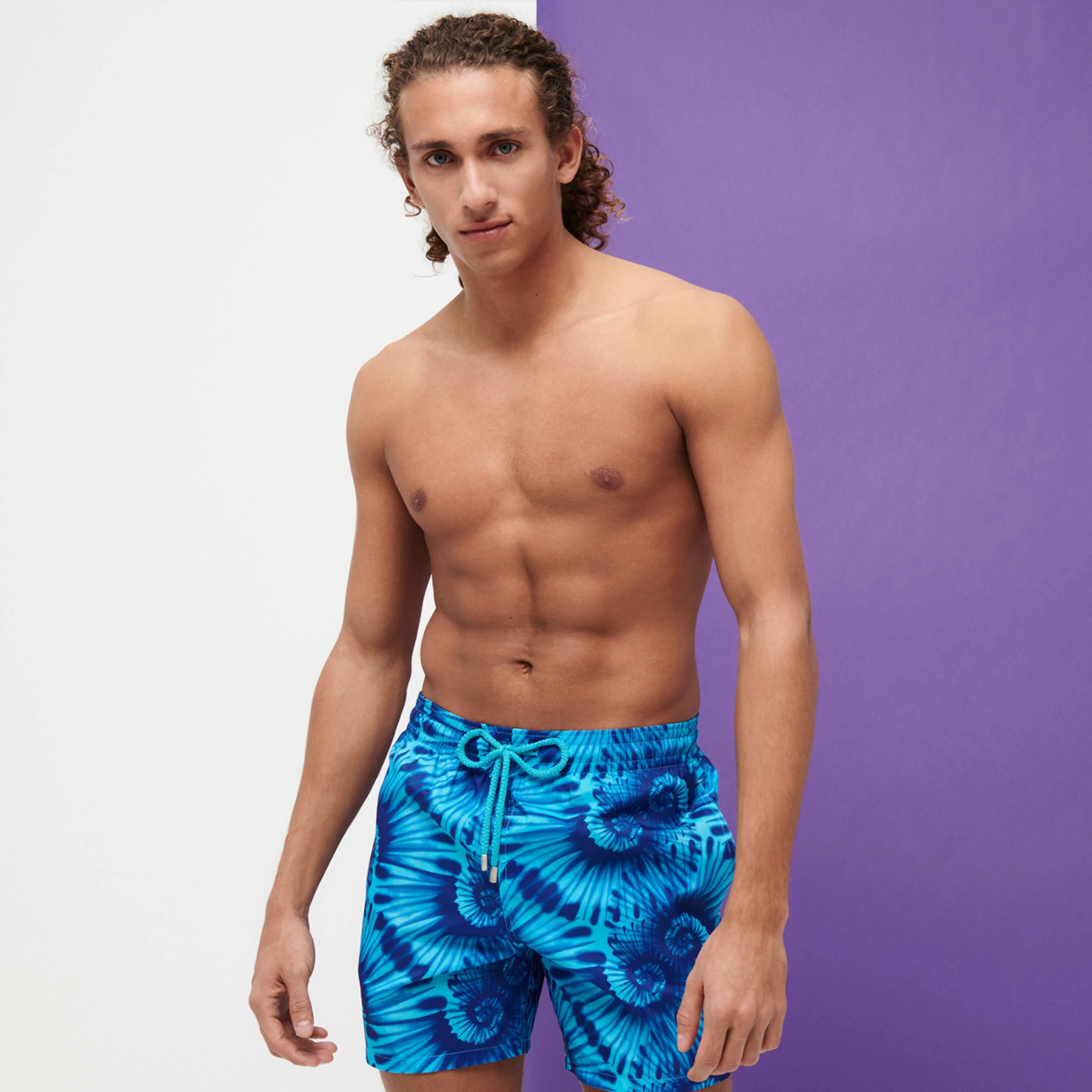 Resim Erkek Nautilius Tie & Dye Mahina Mayo MAHH2J29-301 | Vilebrequin