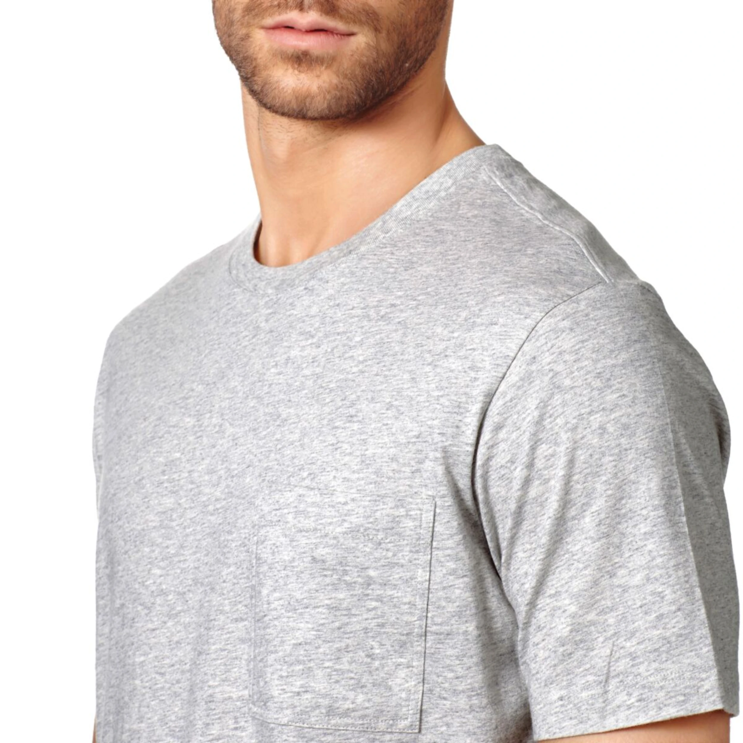 Resim Erkek Teegus Tişört Gri TE1E9P00-921 | Vilebrequin