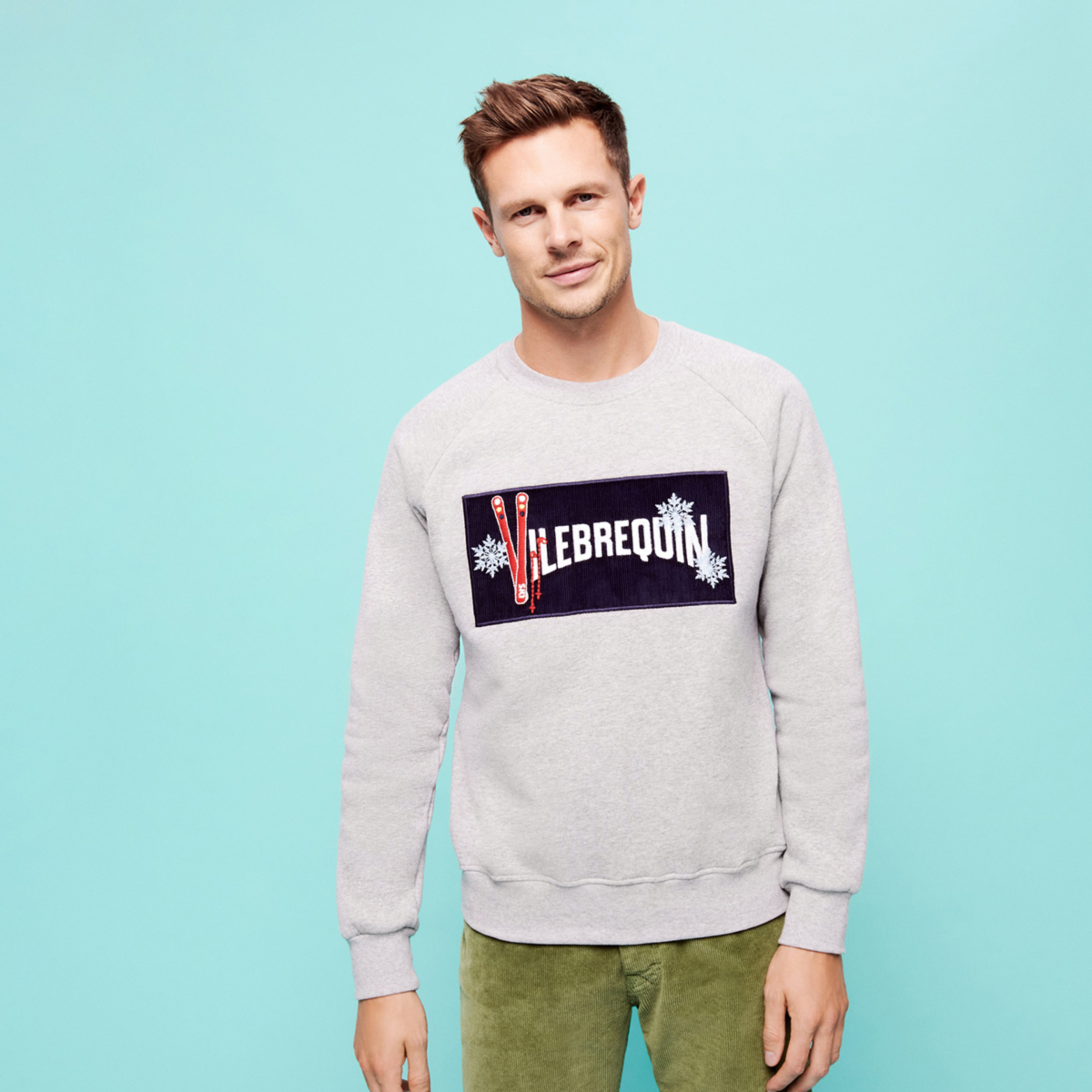 Resim Erkek Bornand Sweatshirt BNDC3P43-988 | Vilebrequin