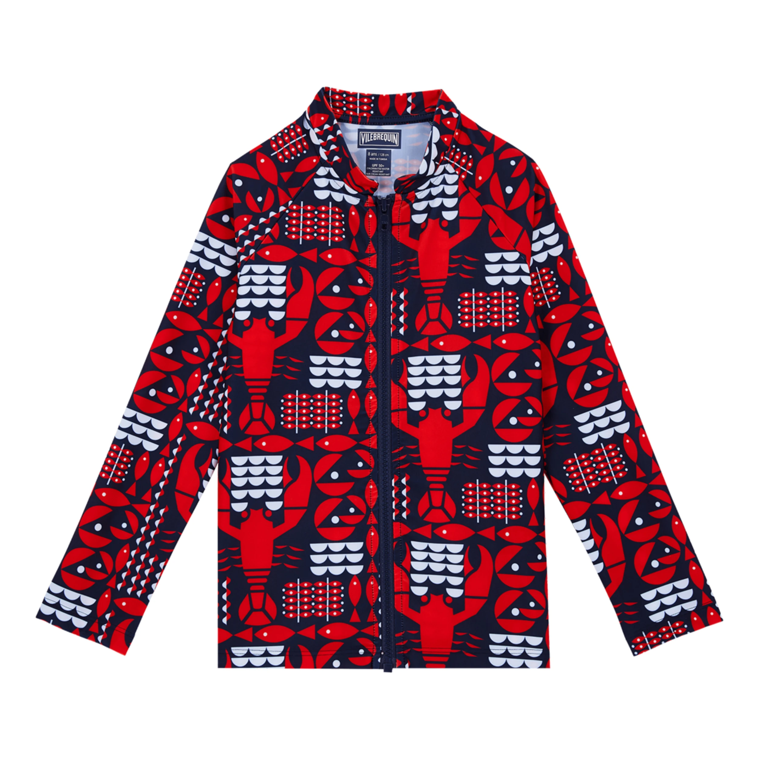 Resim Çocuk Graphic Lobsters  Ginko-Z UV Korumalı Tişört Lacivert GKZAR331-390 | Vilebrequin