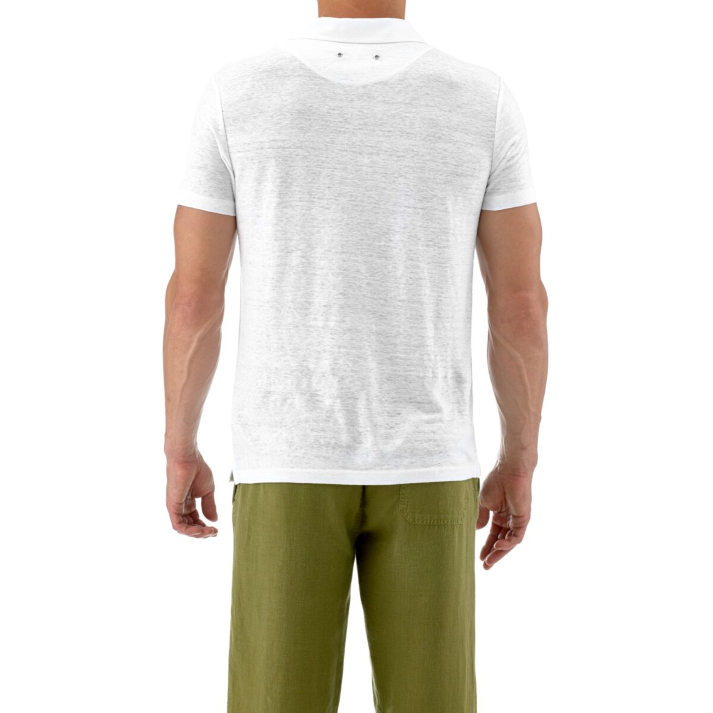 Resim Erkek Pyramid Polo Beyaz PYR8603E-010 | Vilebrequin