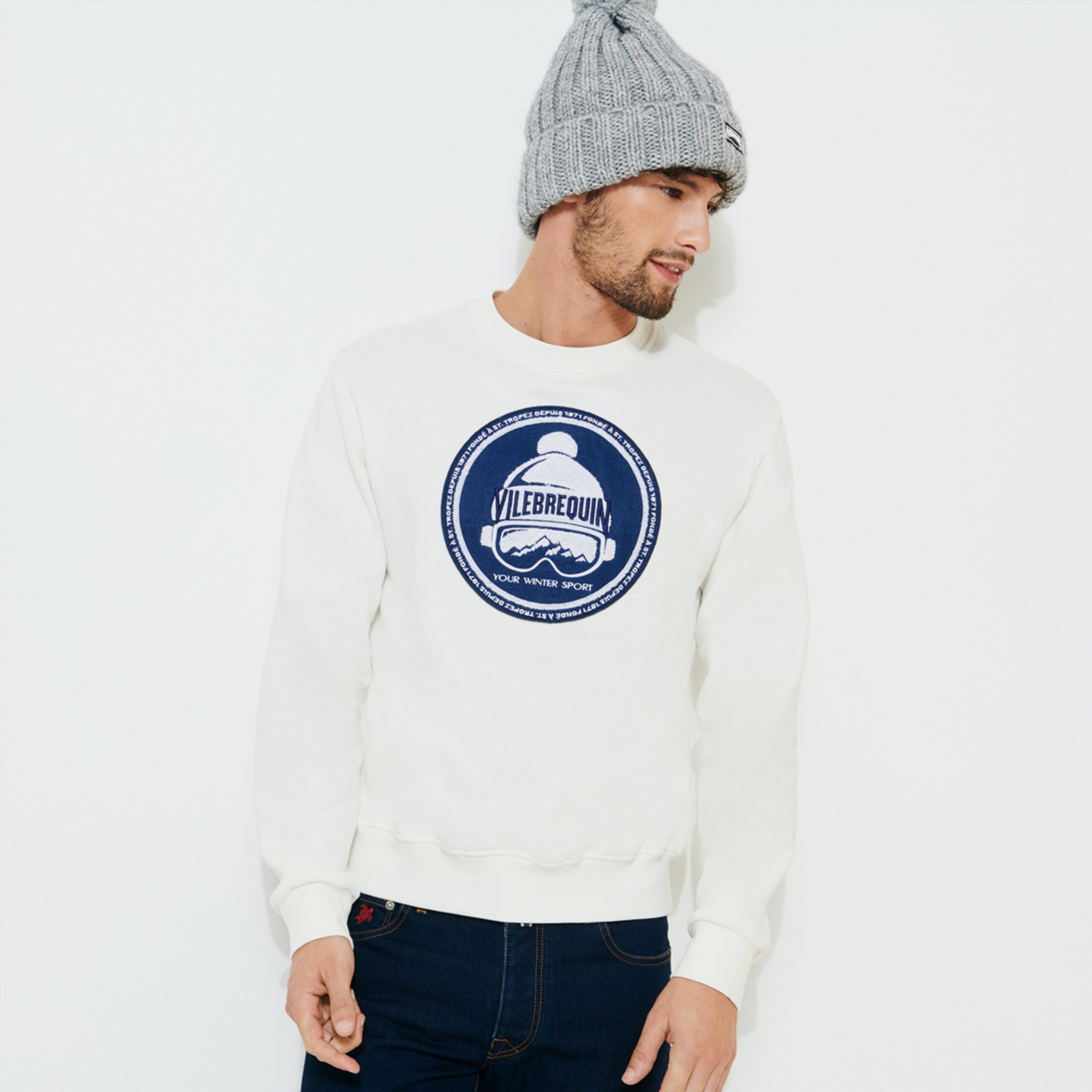 Resim Erkek Bornand Sweatshirt BNDC3P44-003 | Vilebrequin