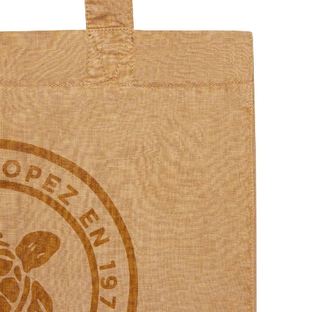 Resim Unisex Keten Babel Çanta Kahverengi