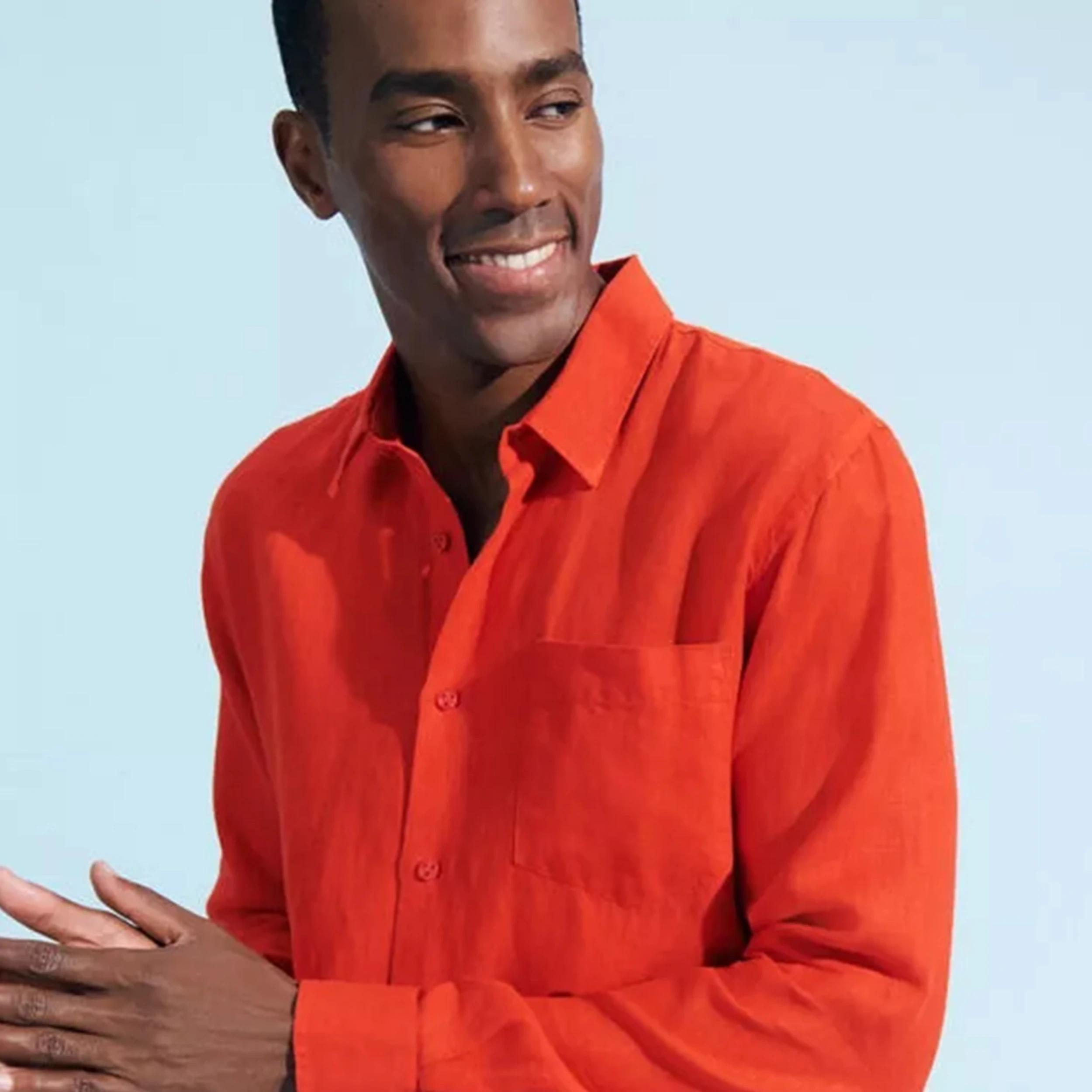 Resim Unisex Caracal Gömlek Kırmızı CCAE9V00-193 | Vilebrequin