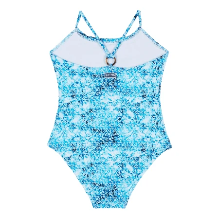 Resim Kız Çocuk Gazette Flowers Tie & Dye Mayo Lacivert