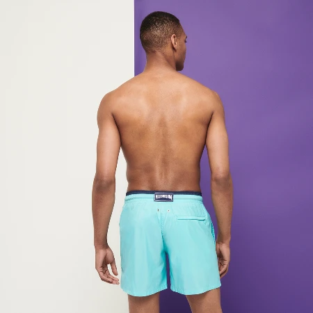 Resim Erkek Solid Bicolore Mokami Mayo Mavi