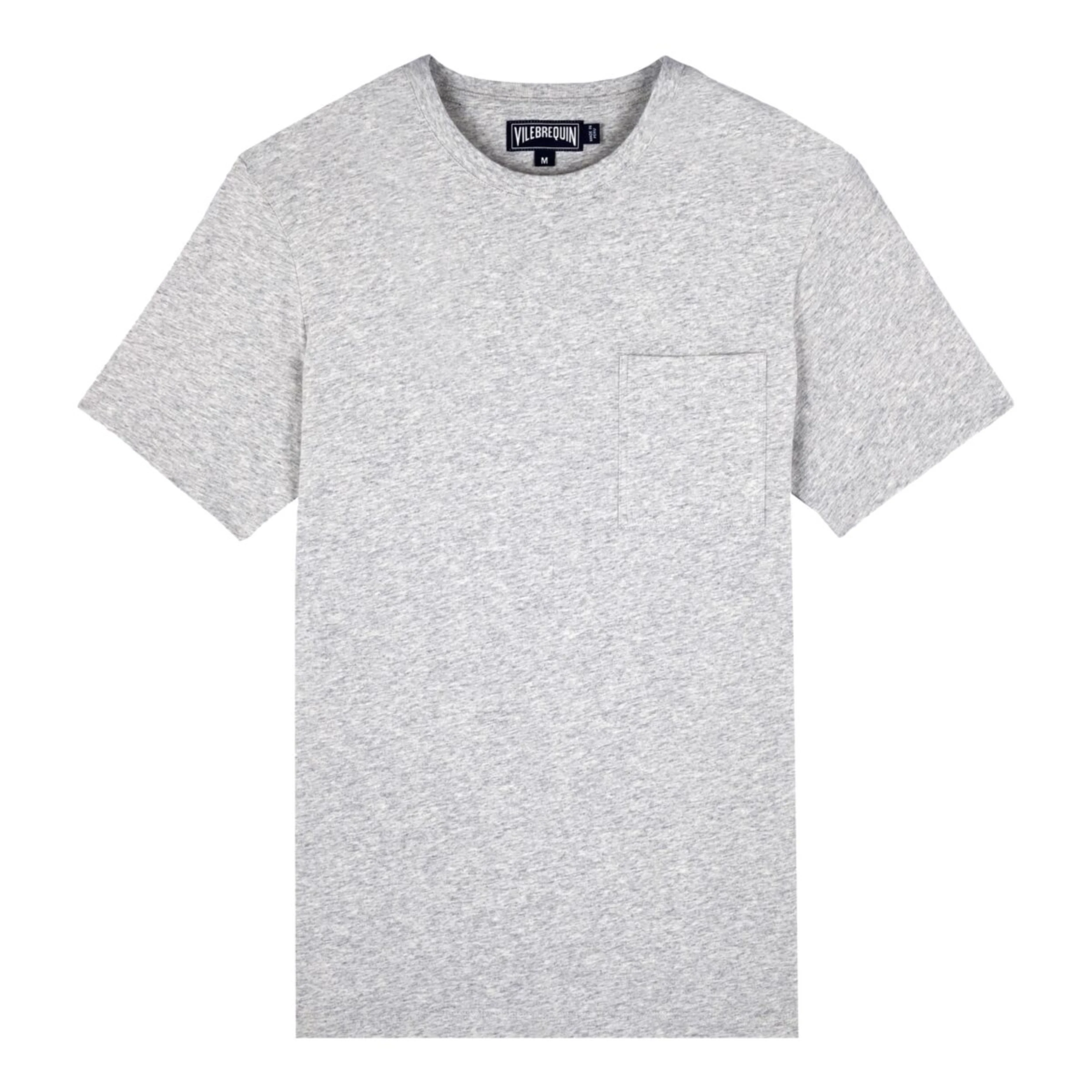 Resim Erkek Teegus Tişört Gri TE1E9P00-921 | Vilebrequin