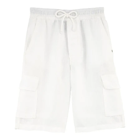Resim Erkek Çocuk Baiki Bermuda Beyaz