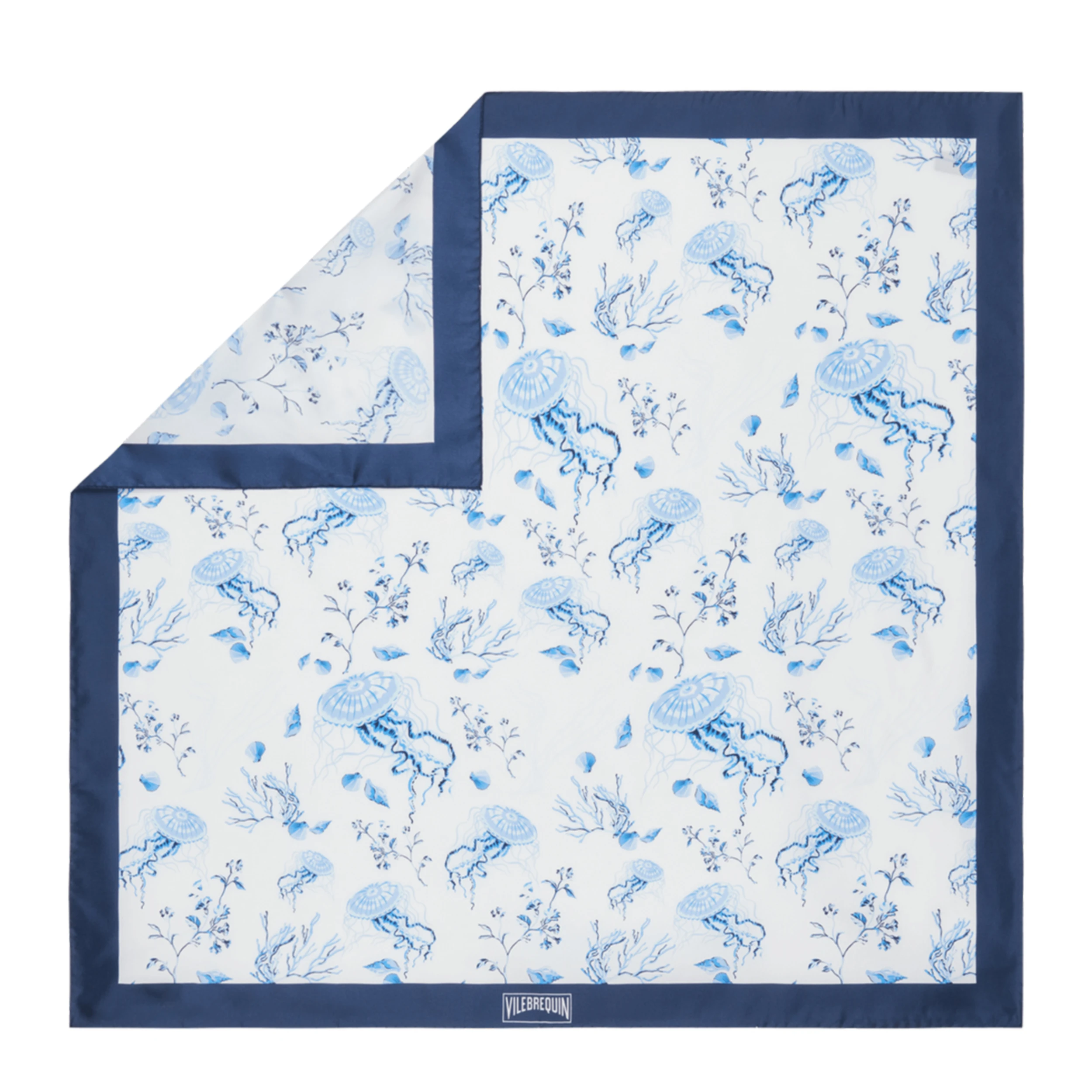 Resim Unisex Medusa and Shells Carre9 Pareo Beyaz KRNC3226-010 | Vilebrequin