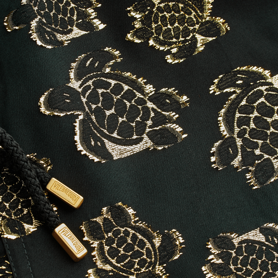 Resim Erkek Ronde des Tortues Jacquard Broché Moopea Mayo