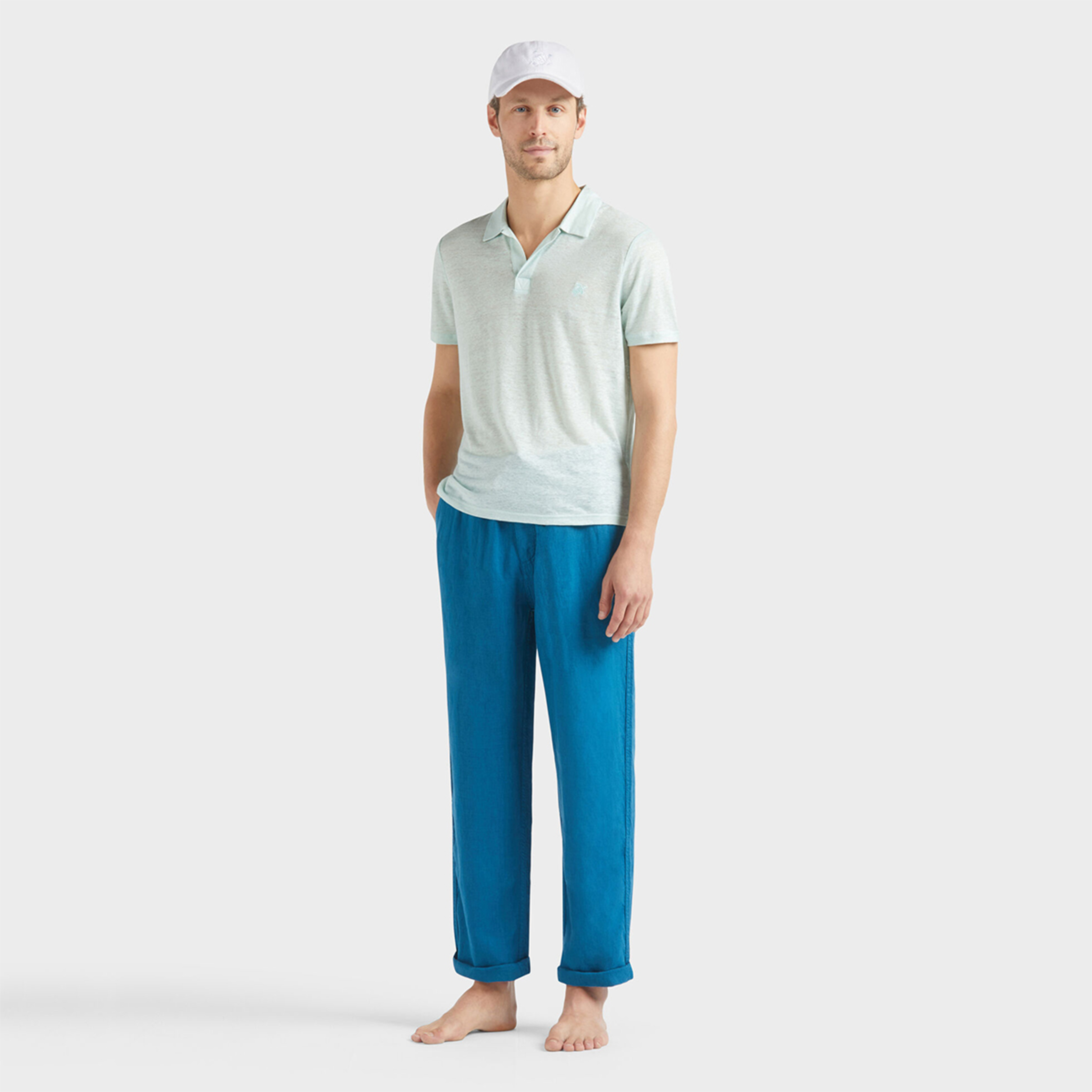 Resim Erkek Pacha Keten Pantolon PACAU101-611 | Vilebrequin