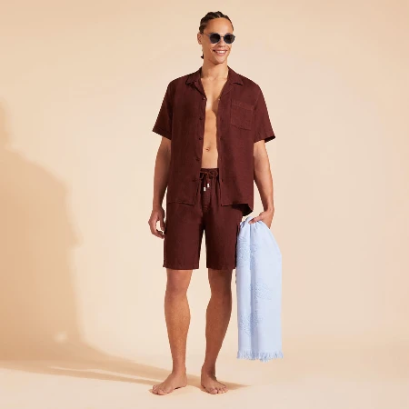 Resim Erkek Baie Keten Bermuda