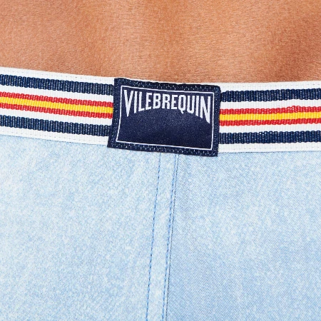 Resim Erkek Vintage 1973 Printed Denim Mawaii Mayo Mavi