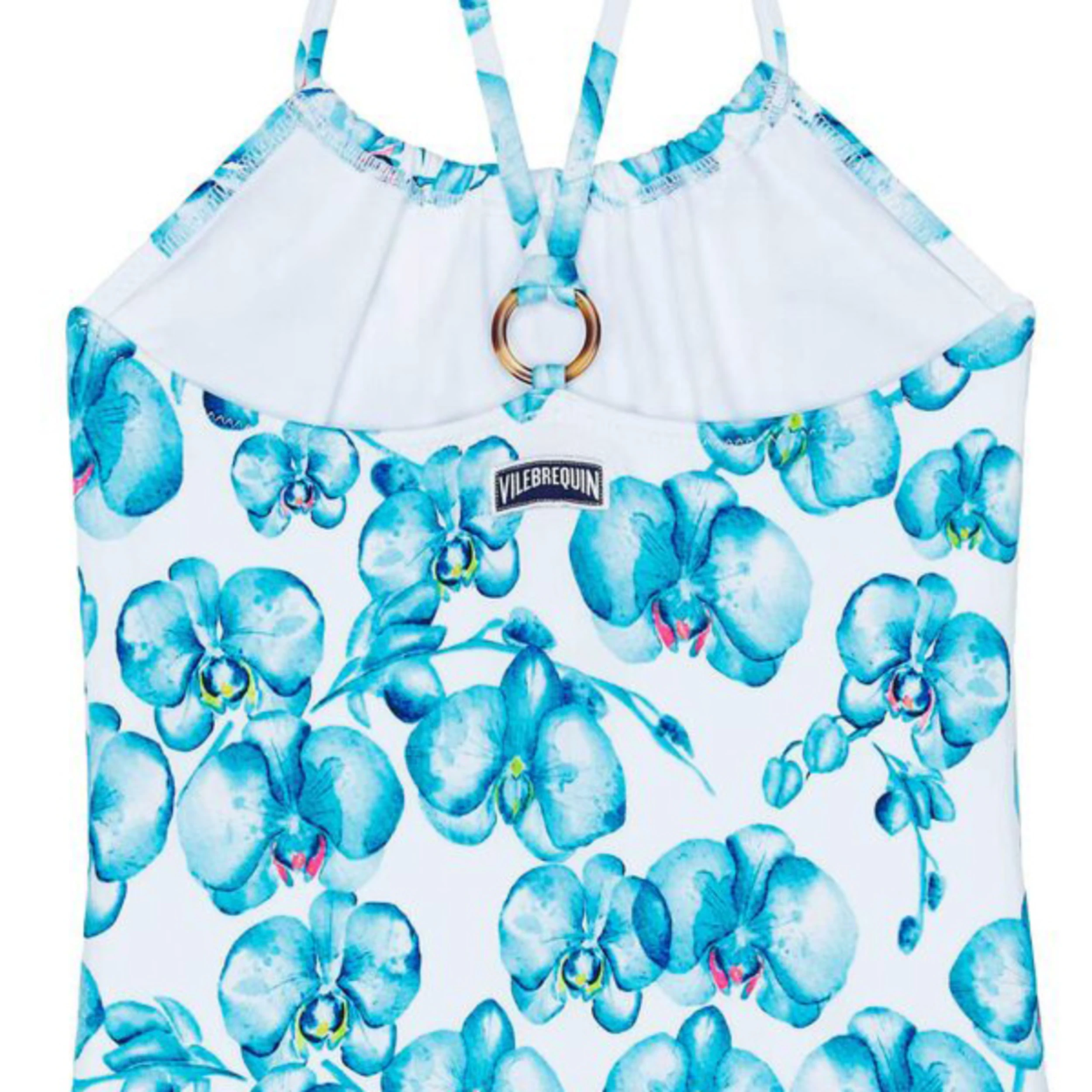 Resim Kız Çocuk Orchidees Gazette Mayo Beyaz GAZH2H77-010 | Vilebrequin