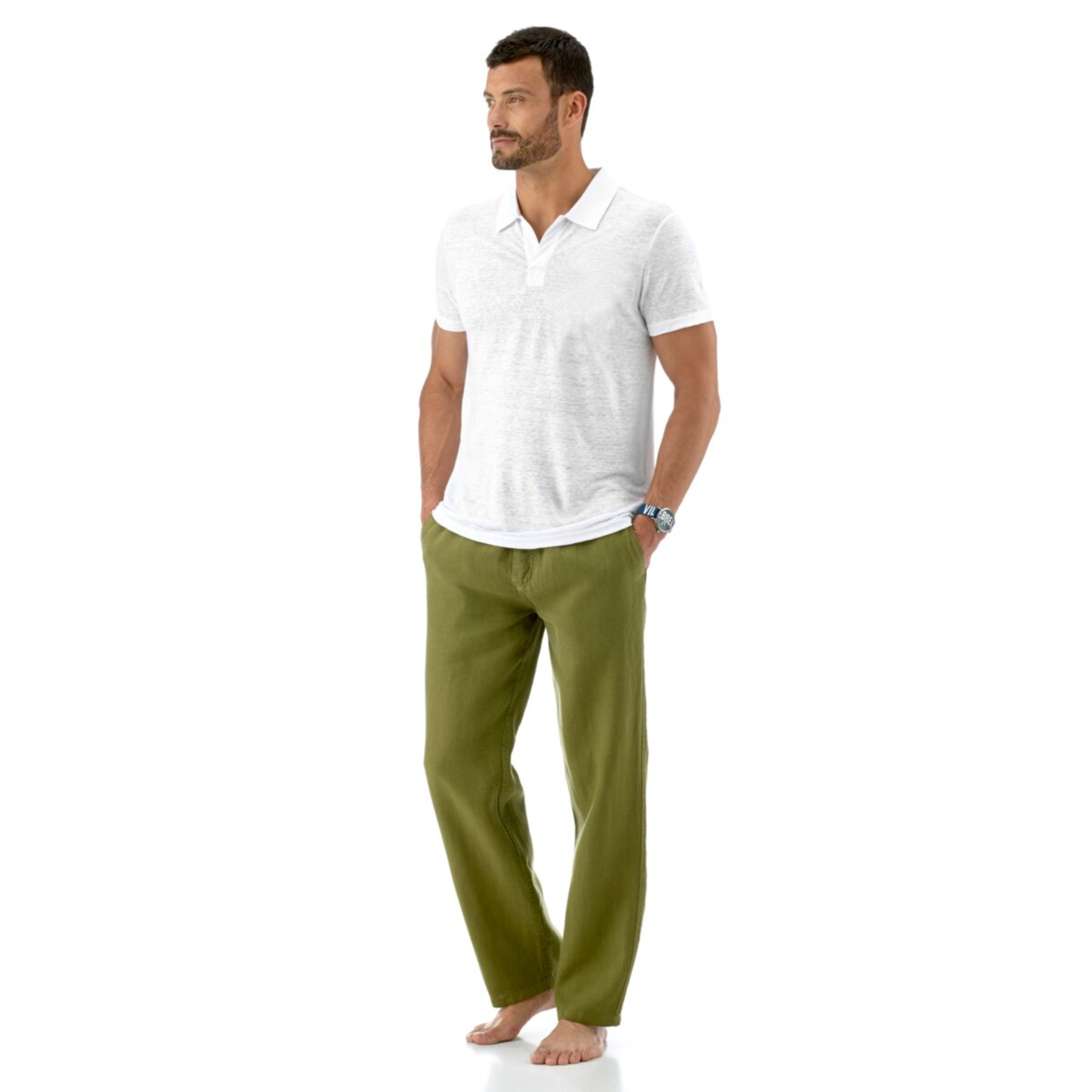 Resim Erkek Pyramid Polo Beyaz PYR8603E-010 | Vilebrequin