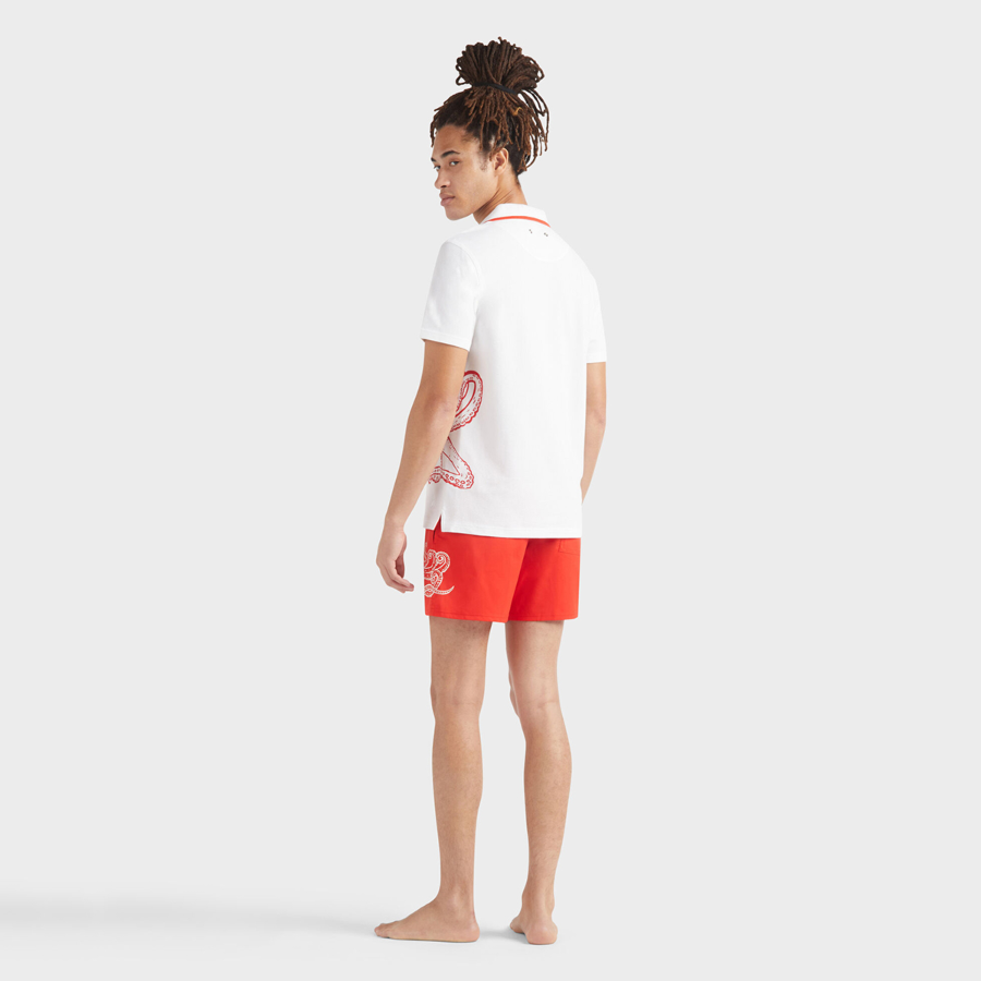 Resim Erkek Printed Poulpe Phil Polo