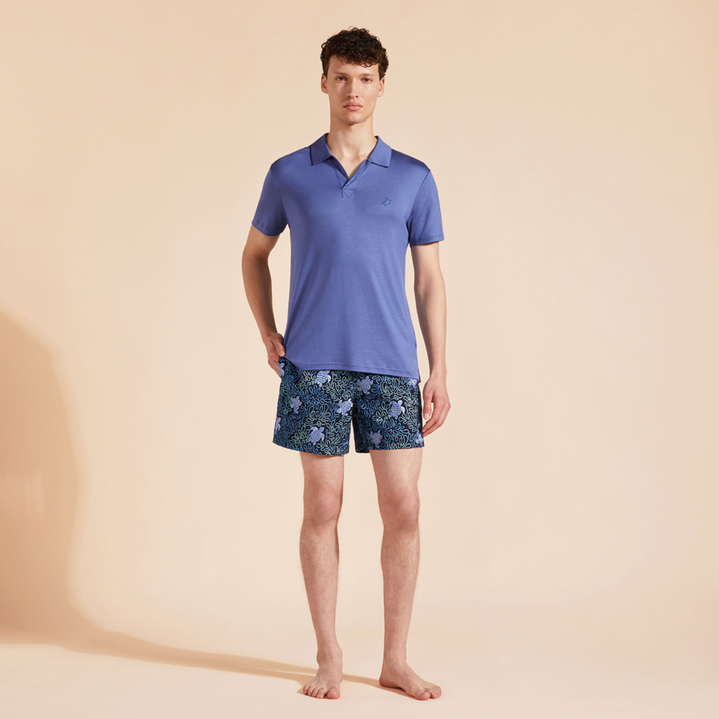 Resim Erkek Pirinol Tencel Polo PRLH9R02-604 | Vilebrequin