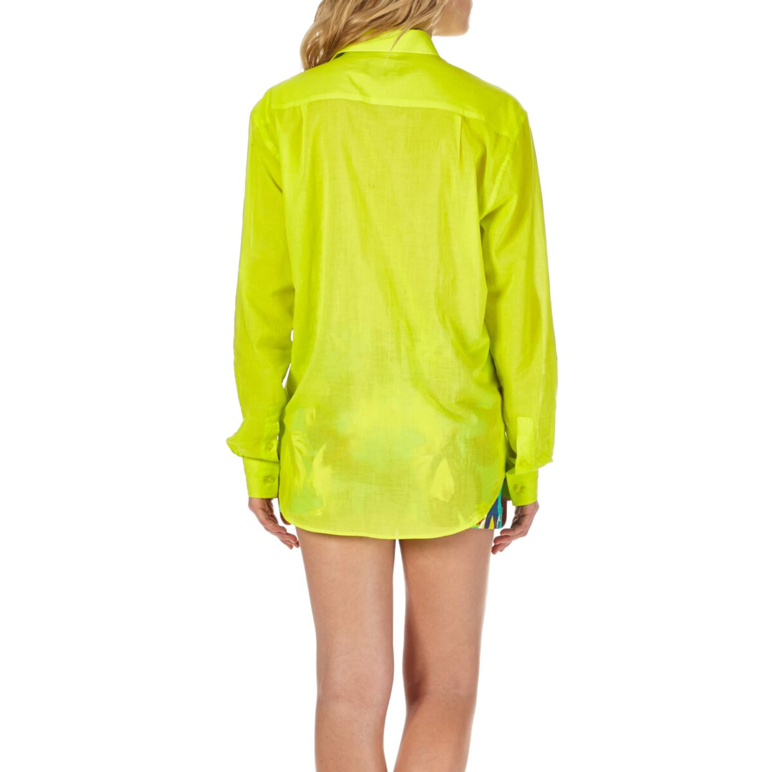 Resim Unisex Caracal Gömlek Sarı CCAP501P-413 | Vilebrequin