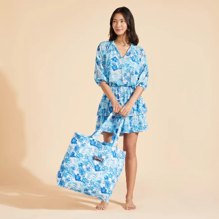 Resim Unisex Tahiti Flowers Babel Çanta