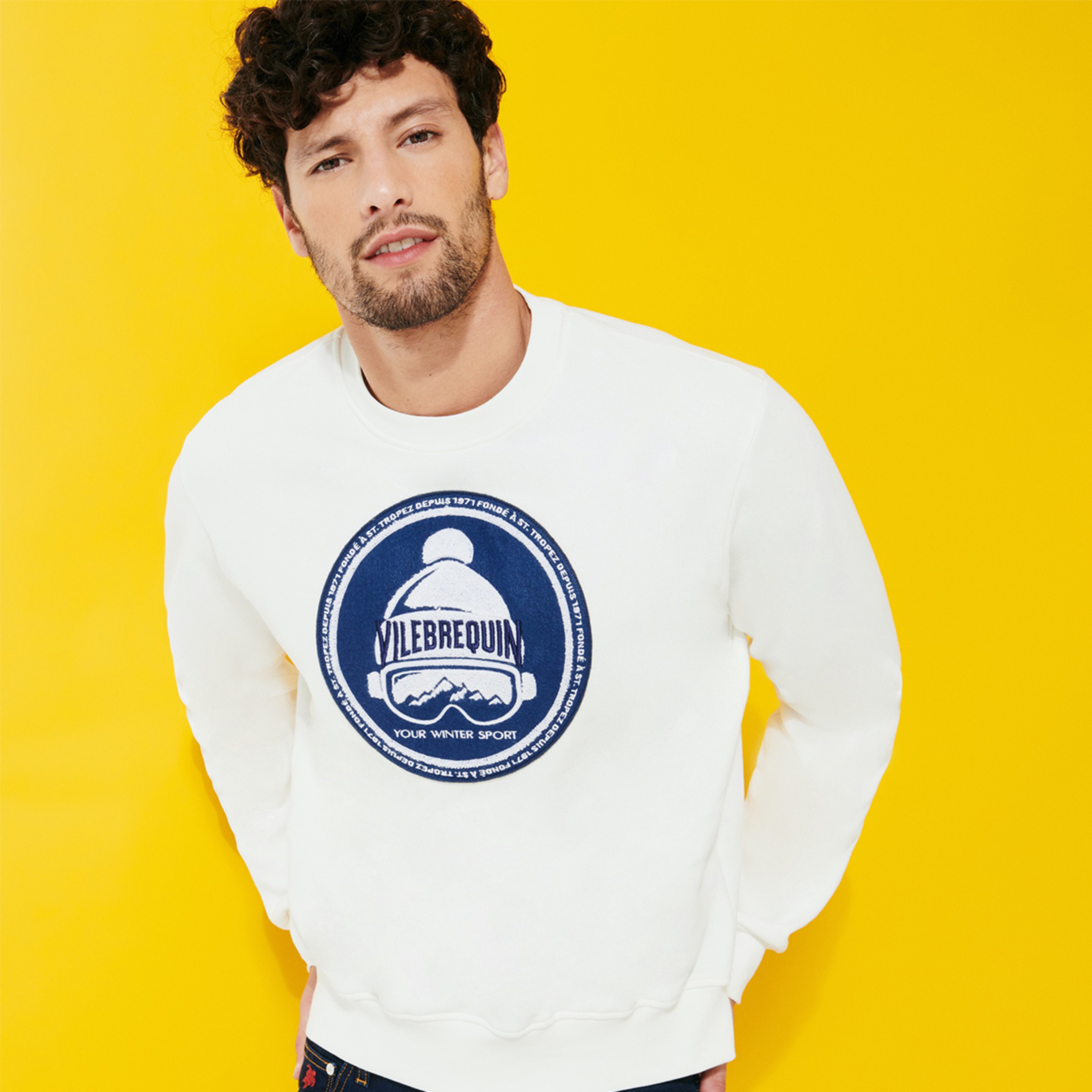 Resim Erkek Bornand Sweatshirt BNDC3P44-003 | Vilebrequin