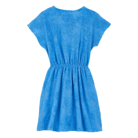 Resim Kız Çocuk Golden Havlu Elbise Mavi