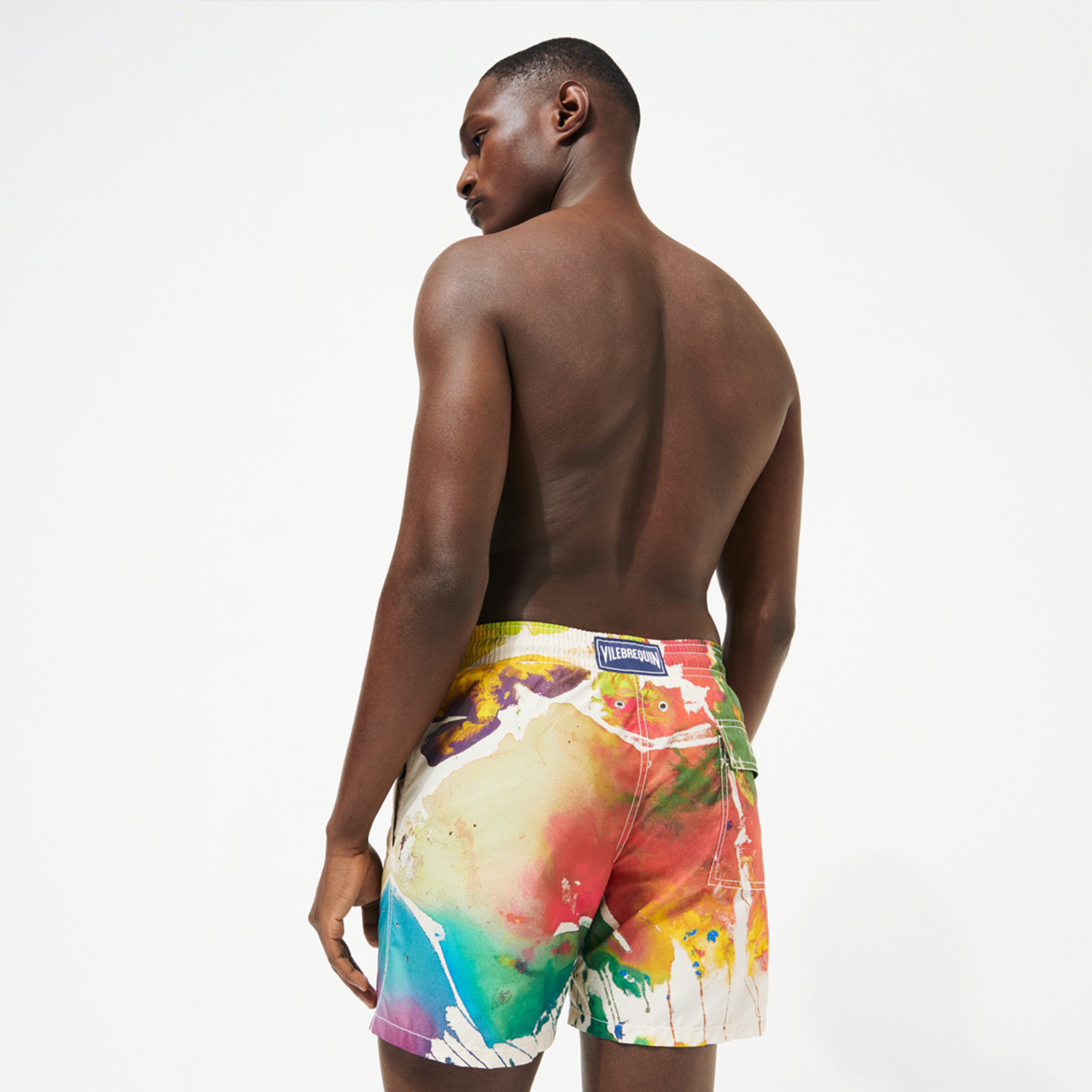 Resim Erkek Gra - Vilebrequin x John M Armleder Moorea Mayo Çok Renkli MOOH2B11-987 | Vilebrequin